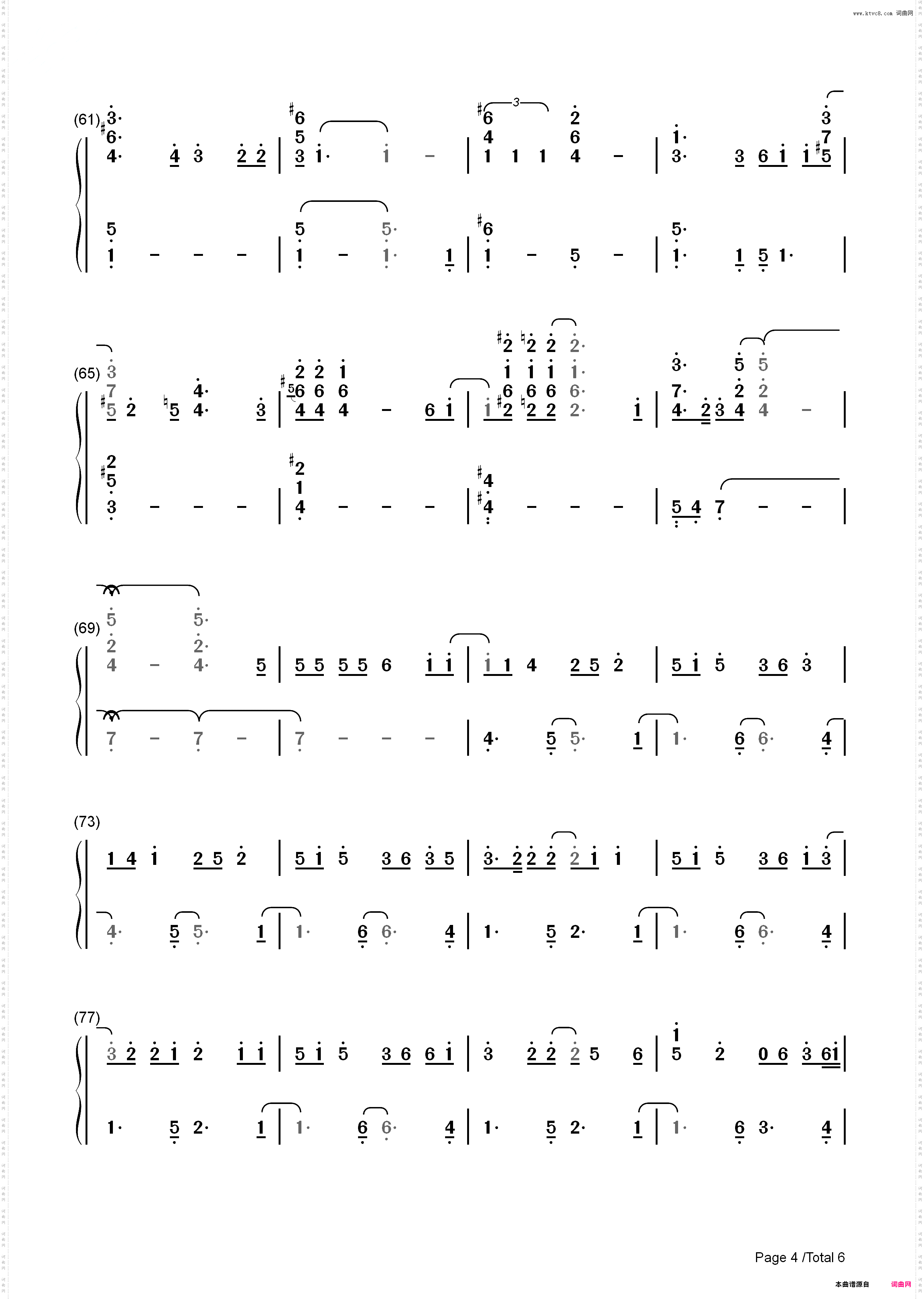 Walking in Memphis-Marc Cohn_简谱版