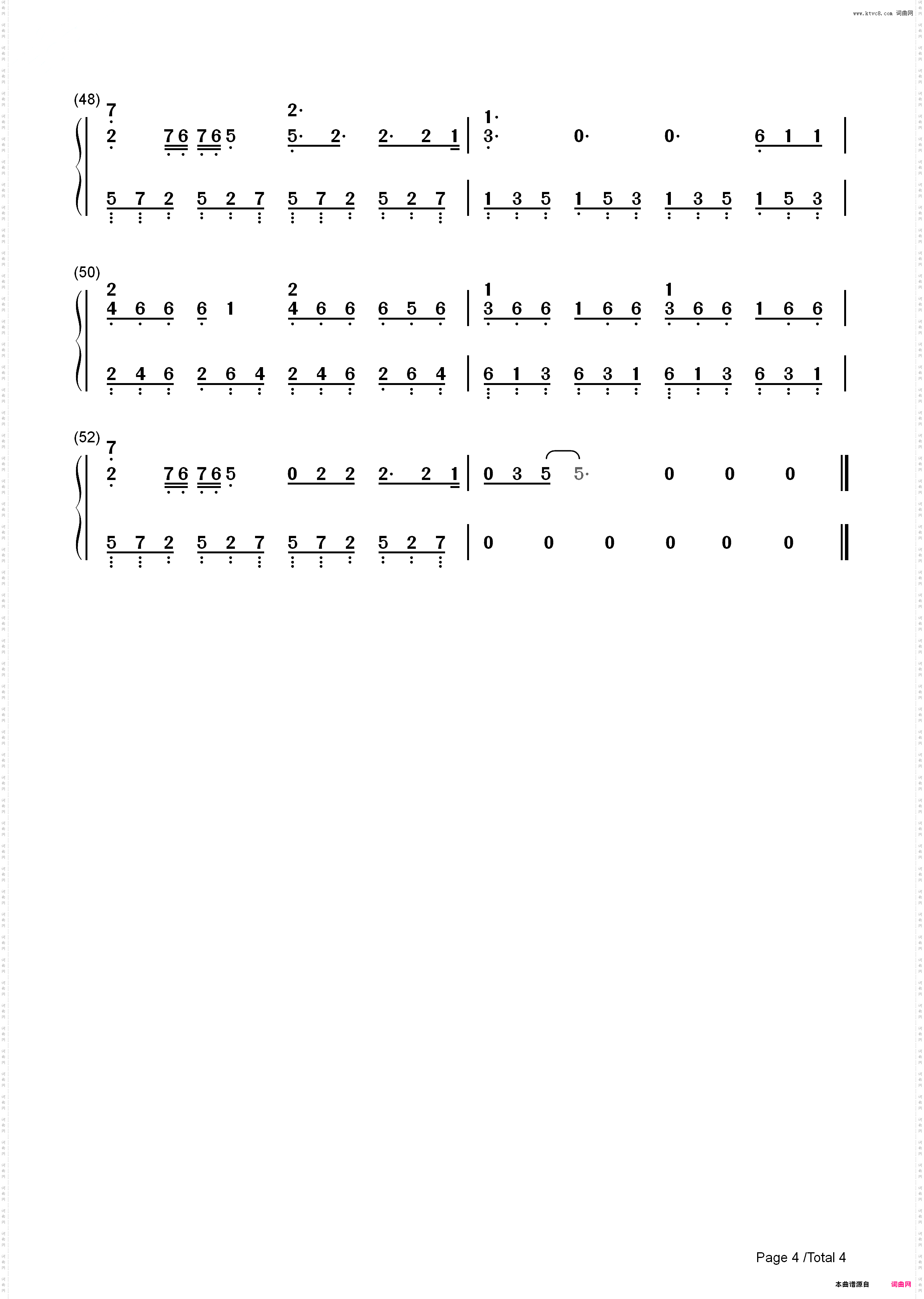 Love on the Brain-Rihanna_简谱版