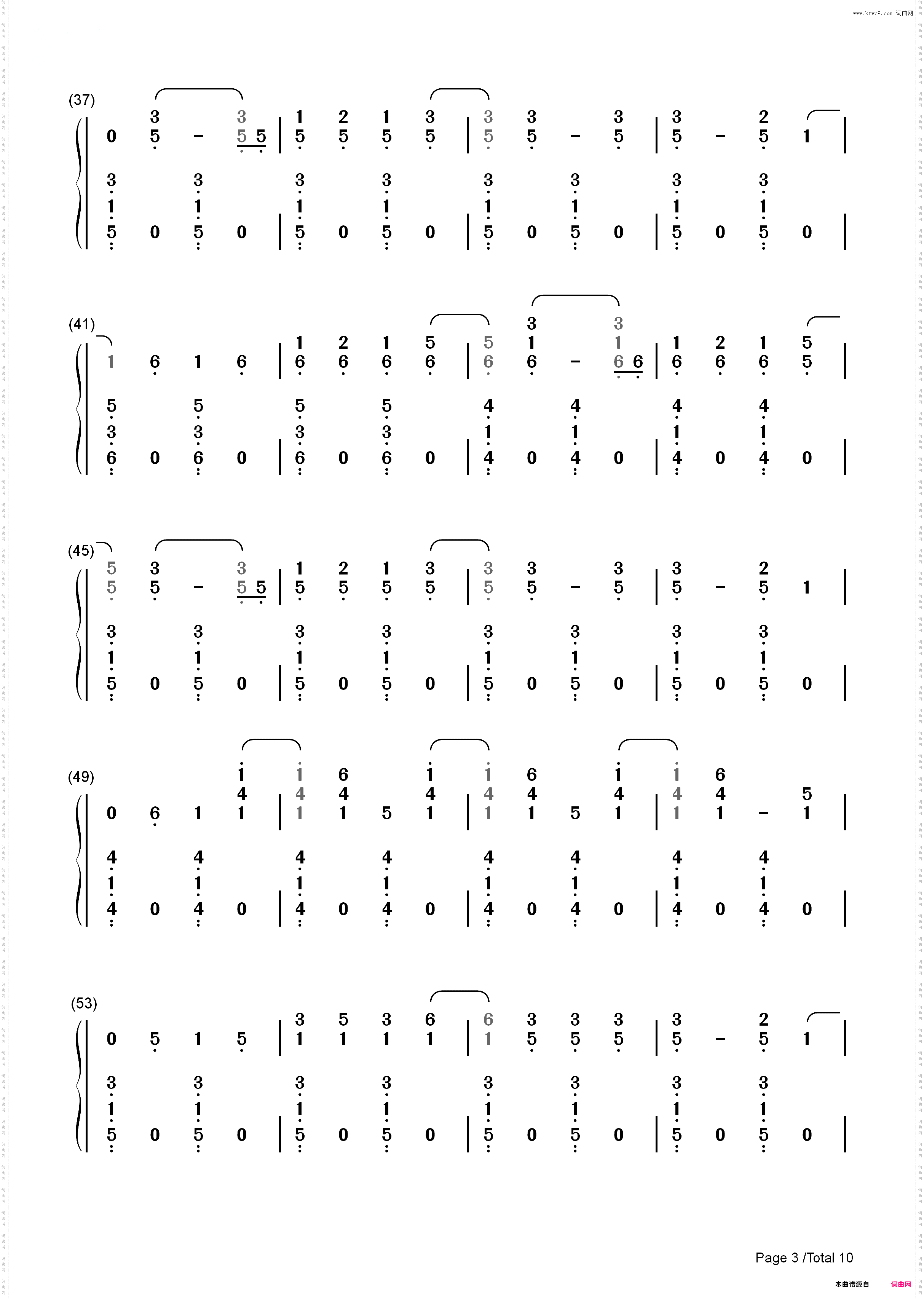 The Scientist-Coldplay_简谱版