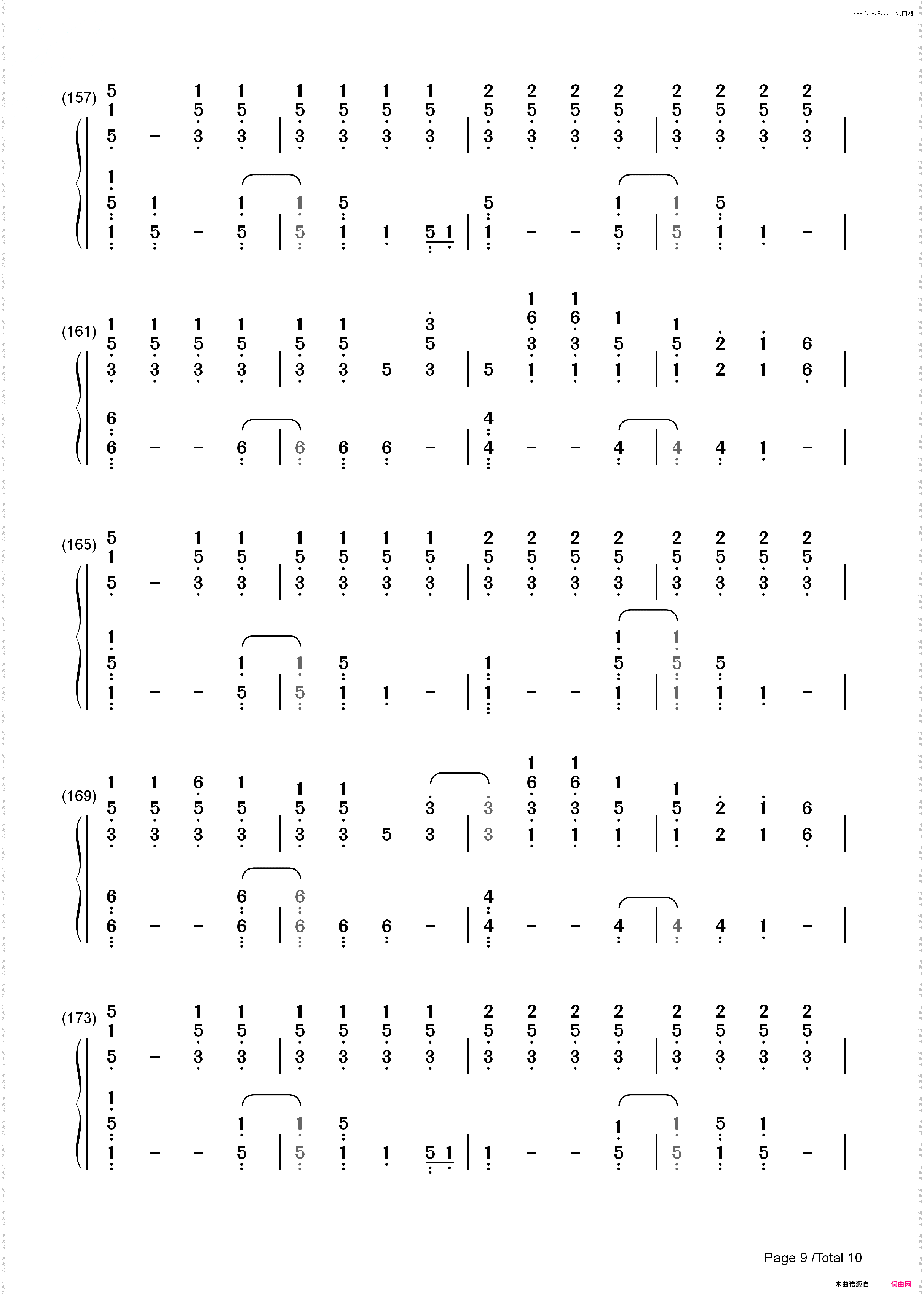 The Scientist-Coldplay_简谱版