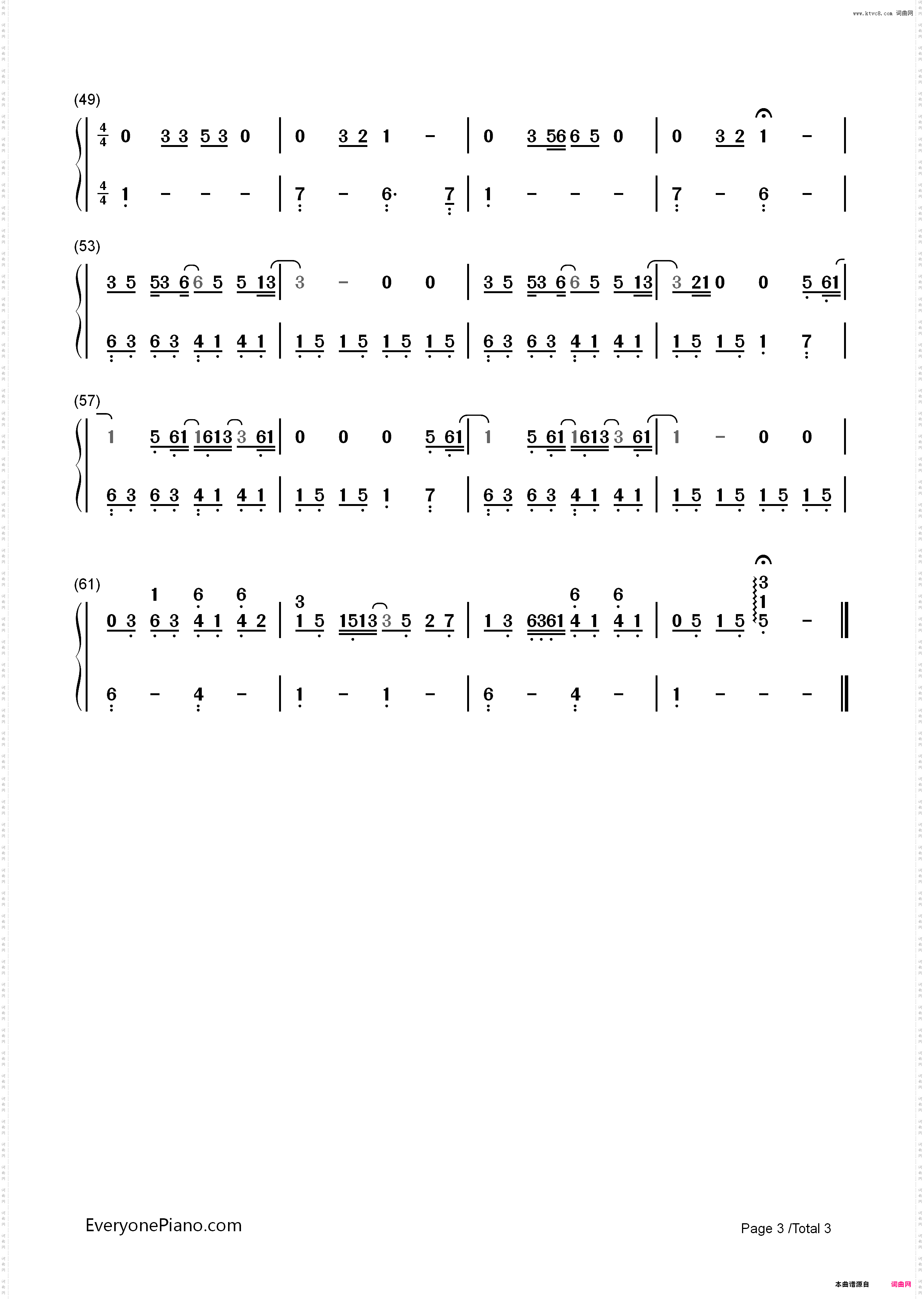 Skinny Love-Bon Iver_简谱版
