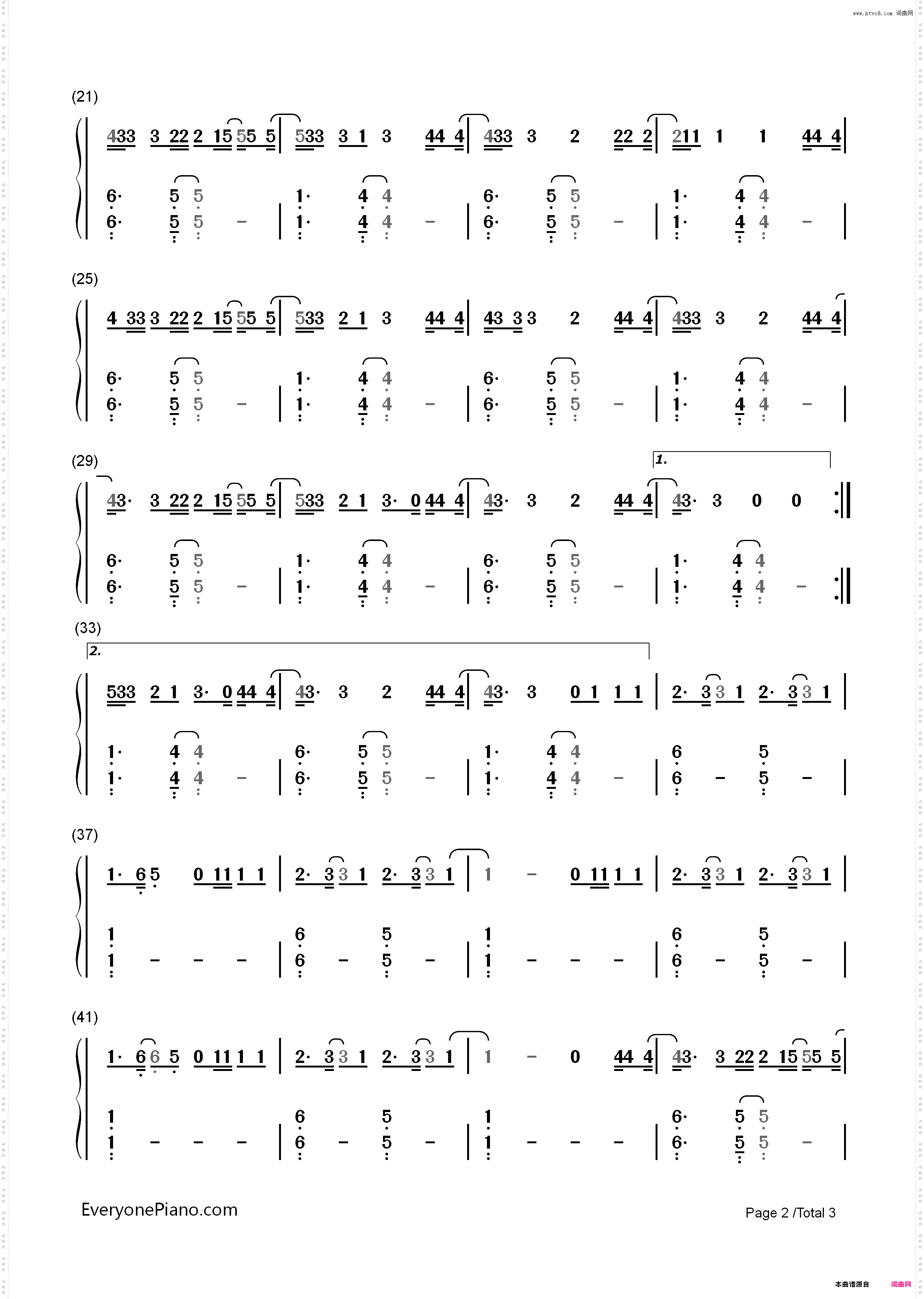 Touch-Little Mix_简谱版