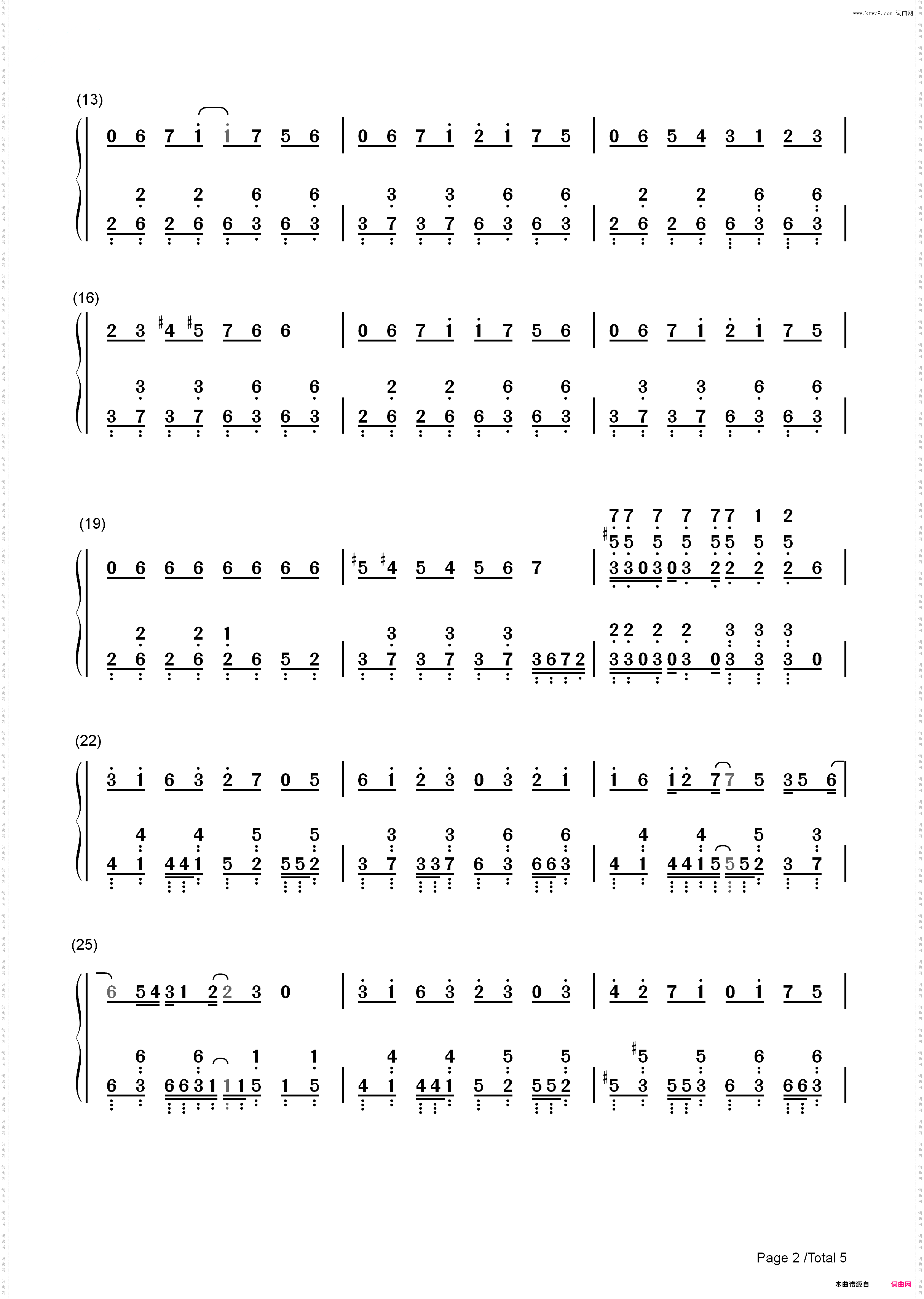 ドーナツホール-Donut Hole-GUMI_简谱版