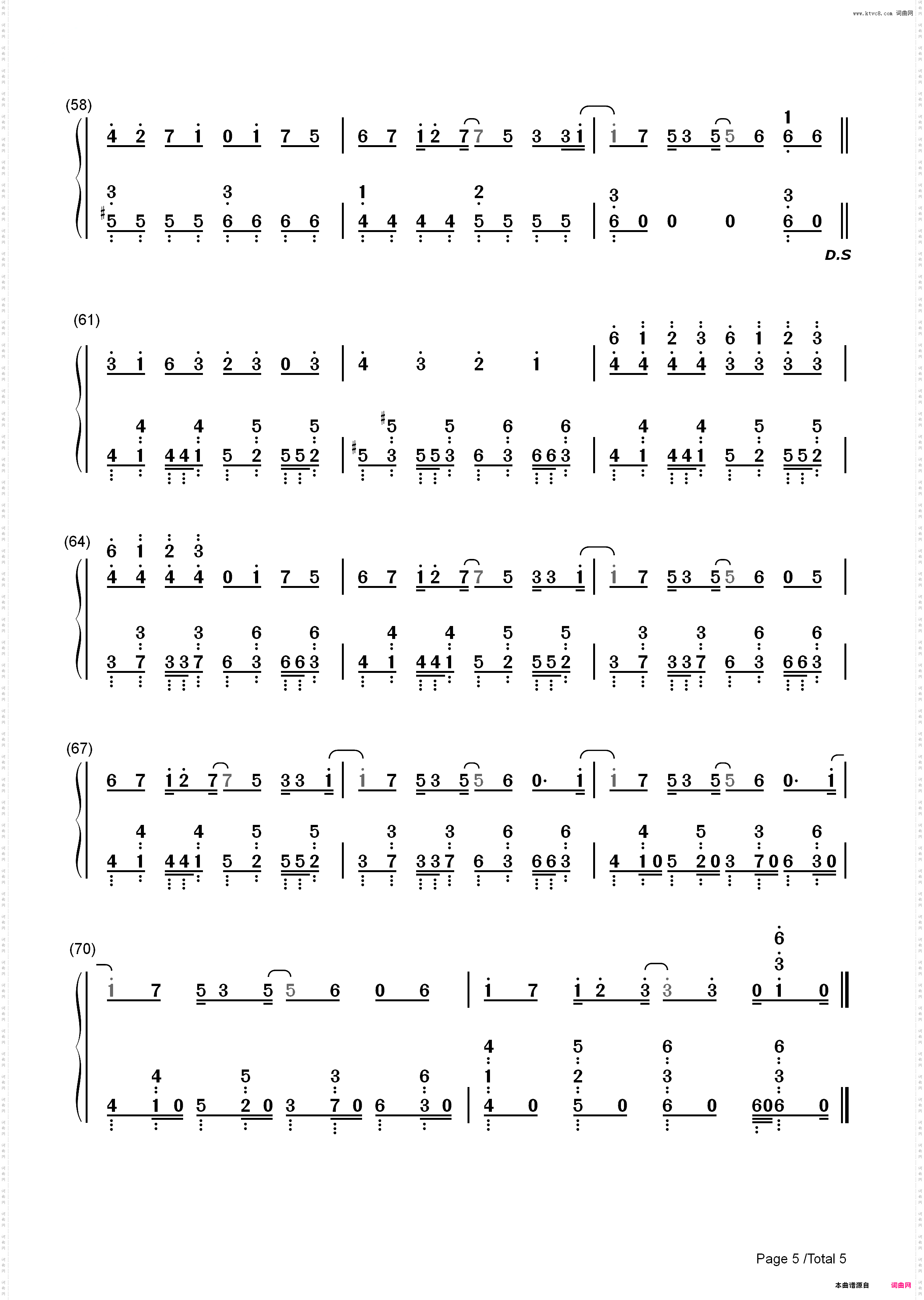 ドーナツホール-Donut Hole-GUMI_简谱版