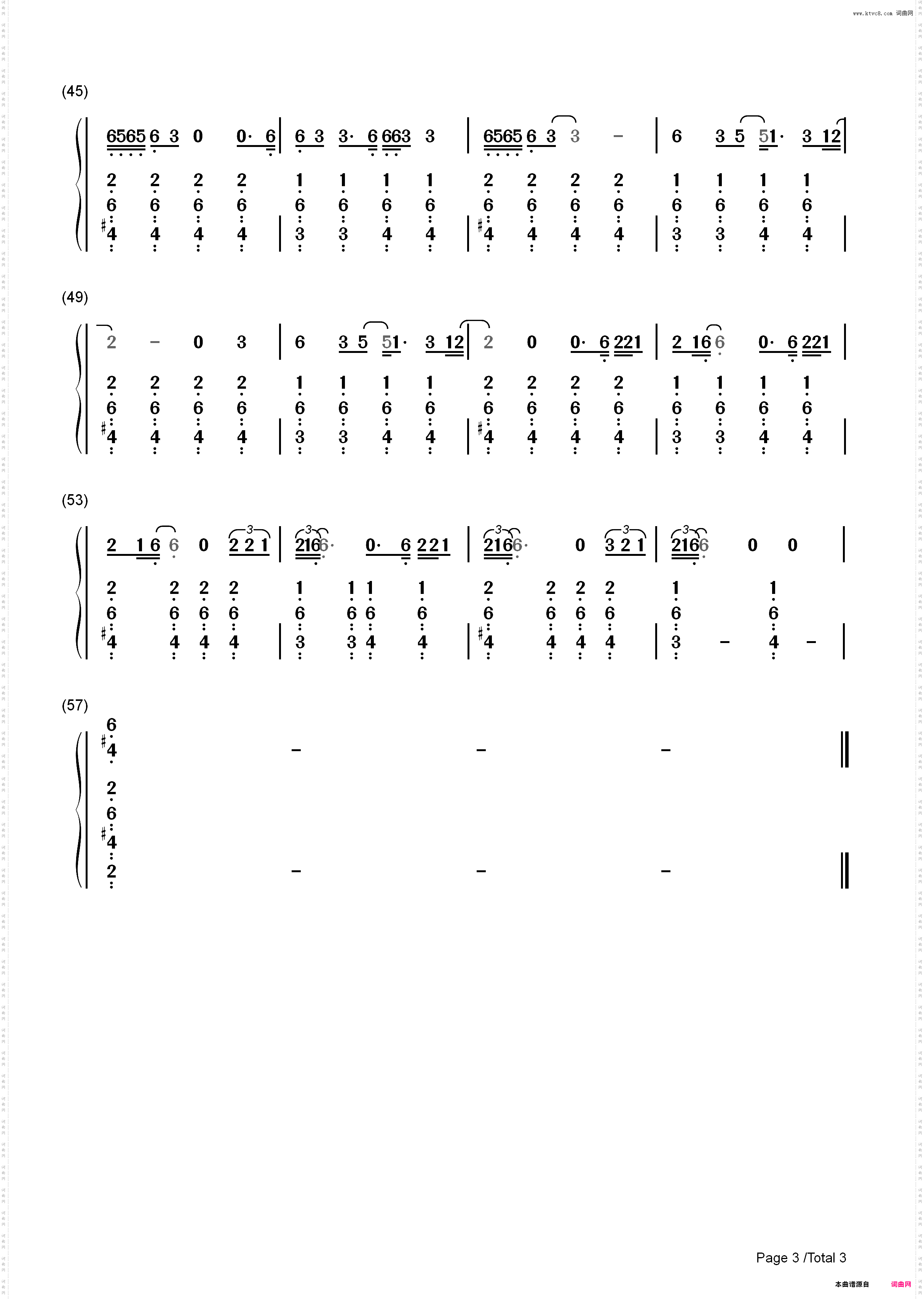 Hands of Love-Miley Cyrus_简谱版