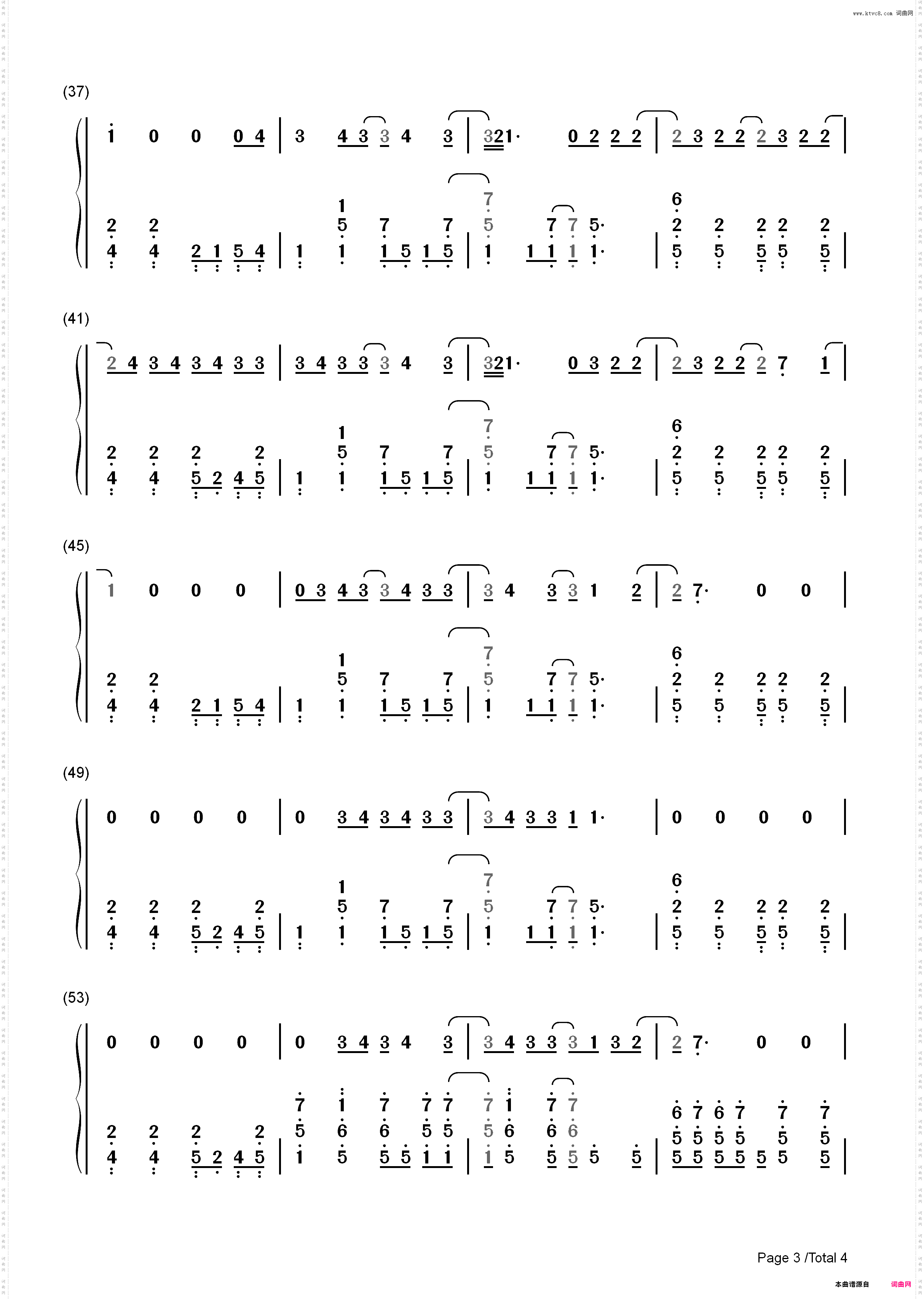 Thank U-Alanis Morissette_简谱版