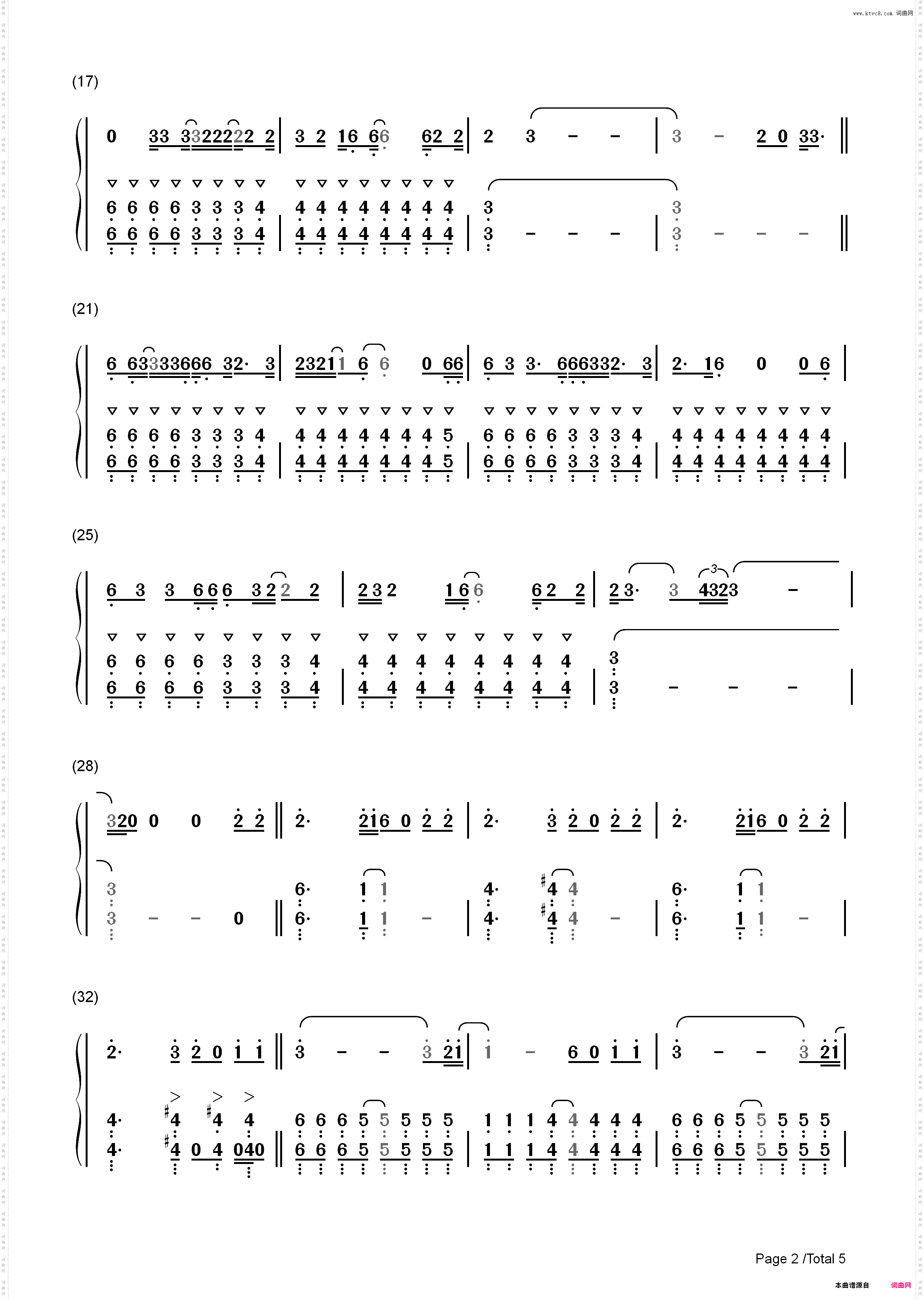 Alive-Sia_简谱版