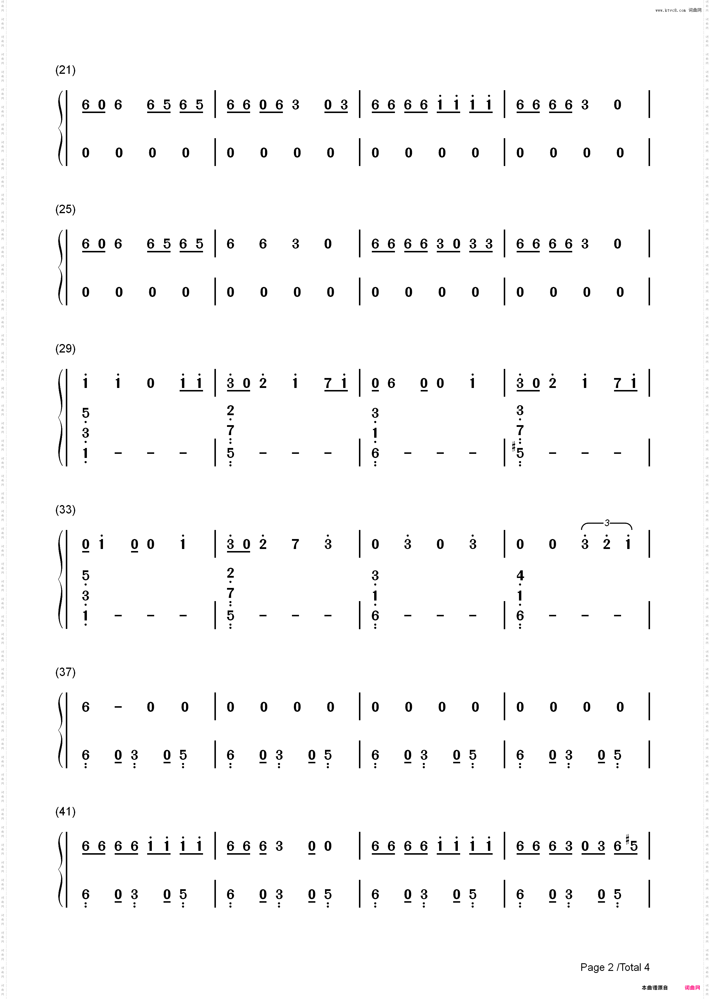 Exs Ohs-Elle King_简谱版