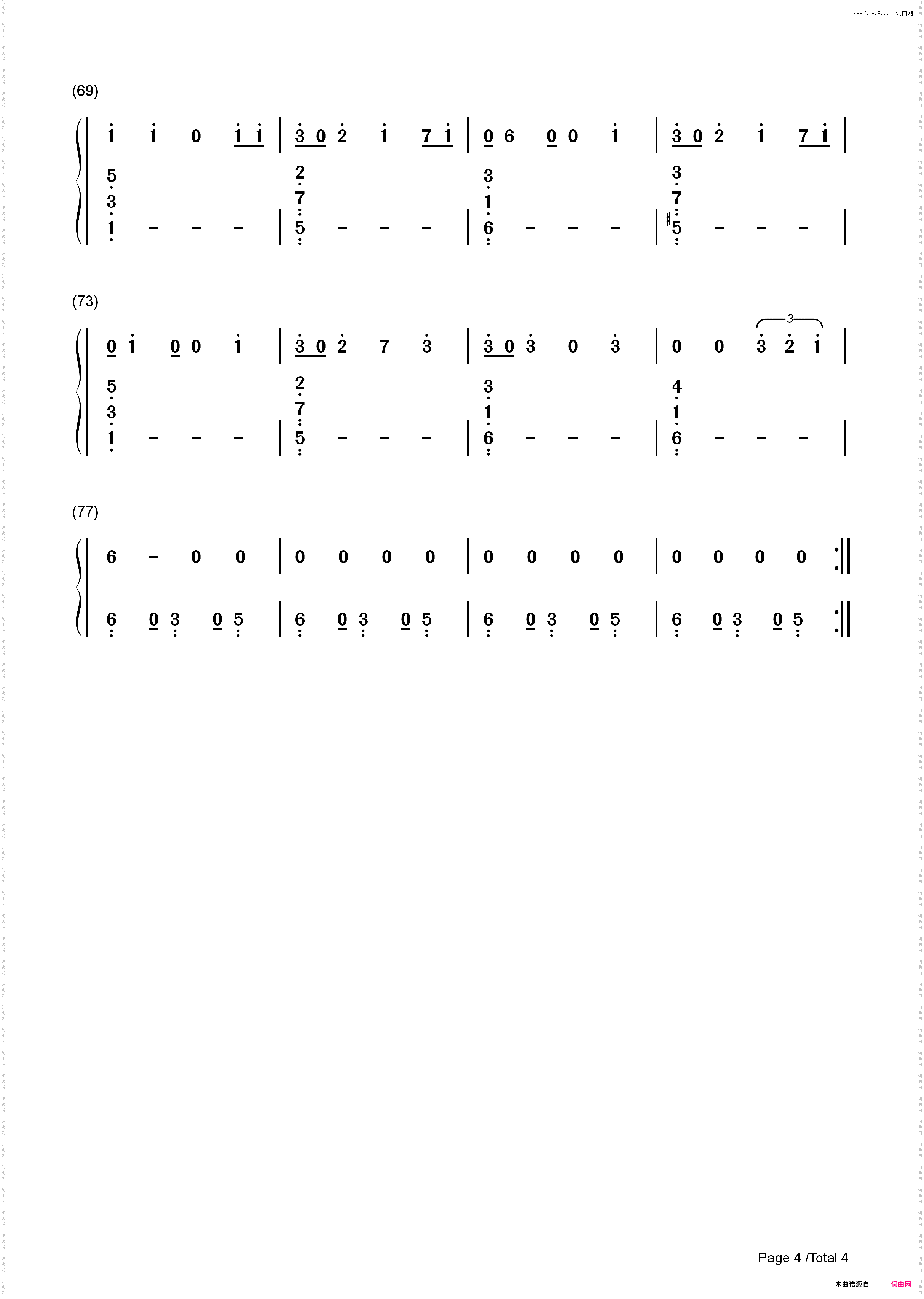 Exs Ohs-Elle King_简谱版