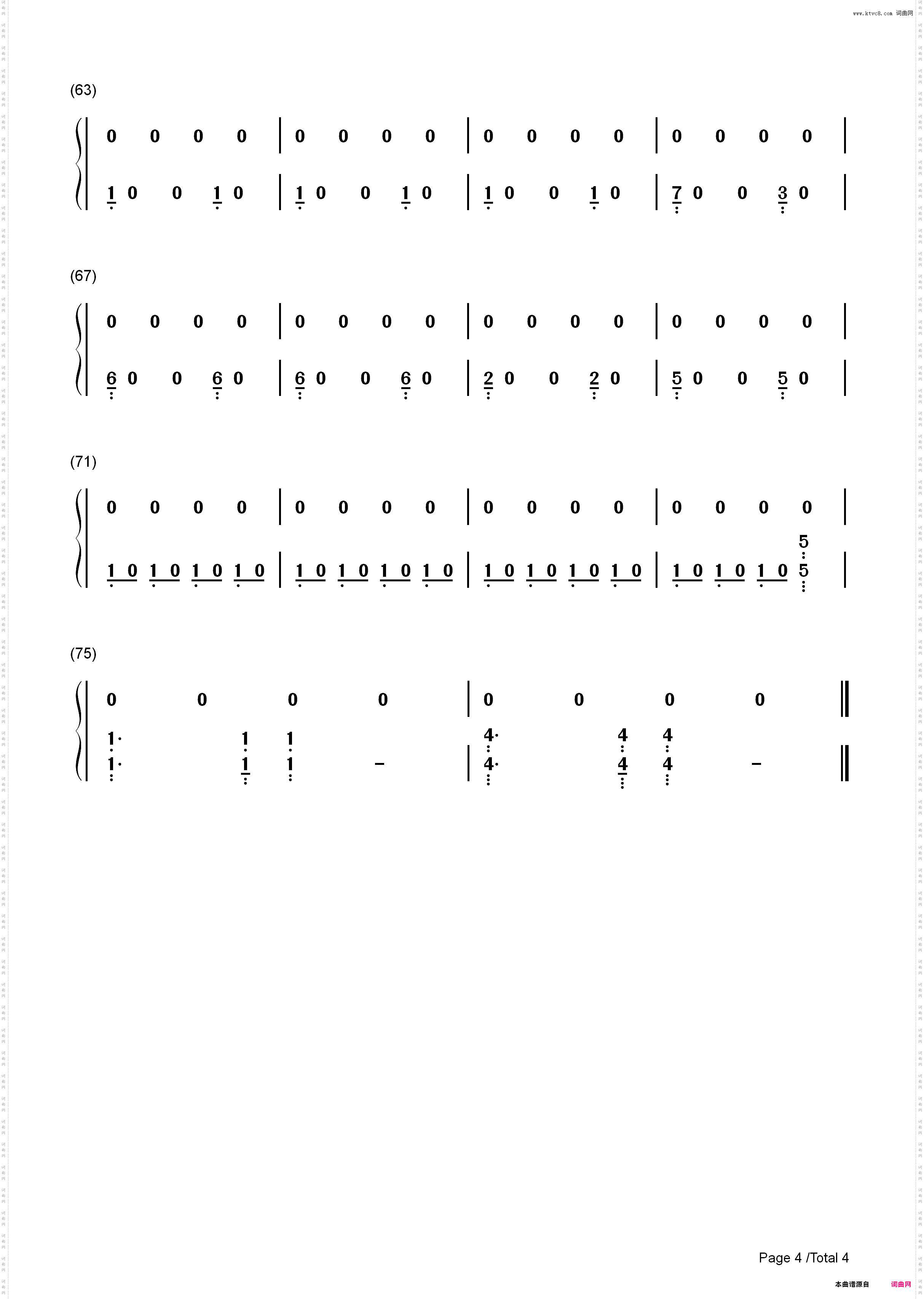 Ode to Sleep_简谱版