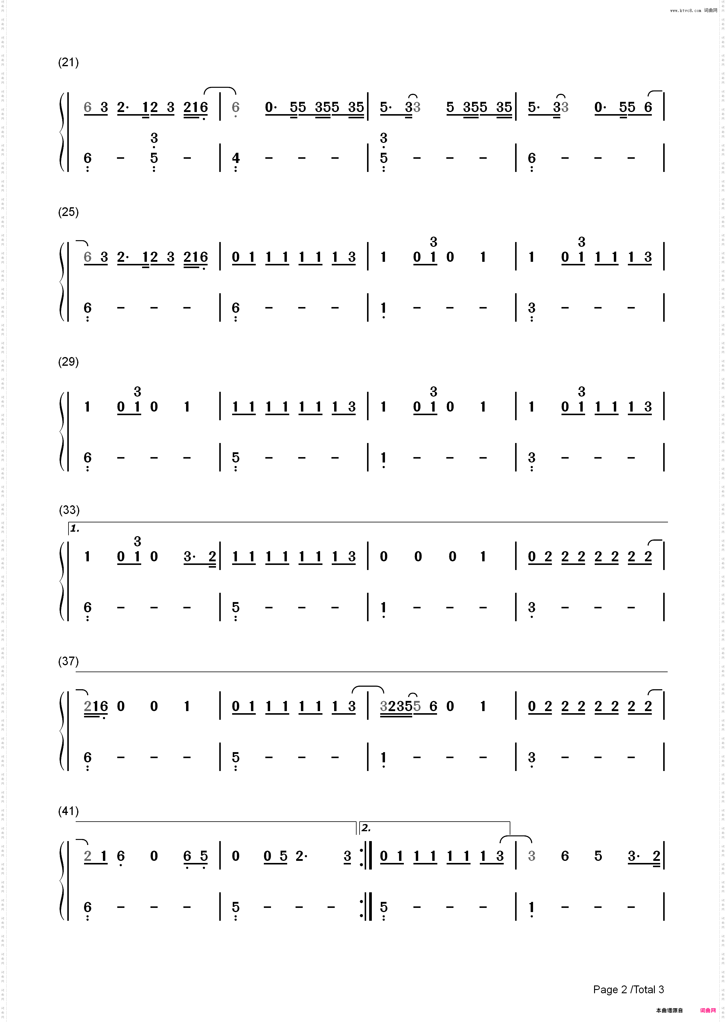 Hands to Myself-Selena Gomez_简谱版