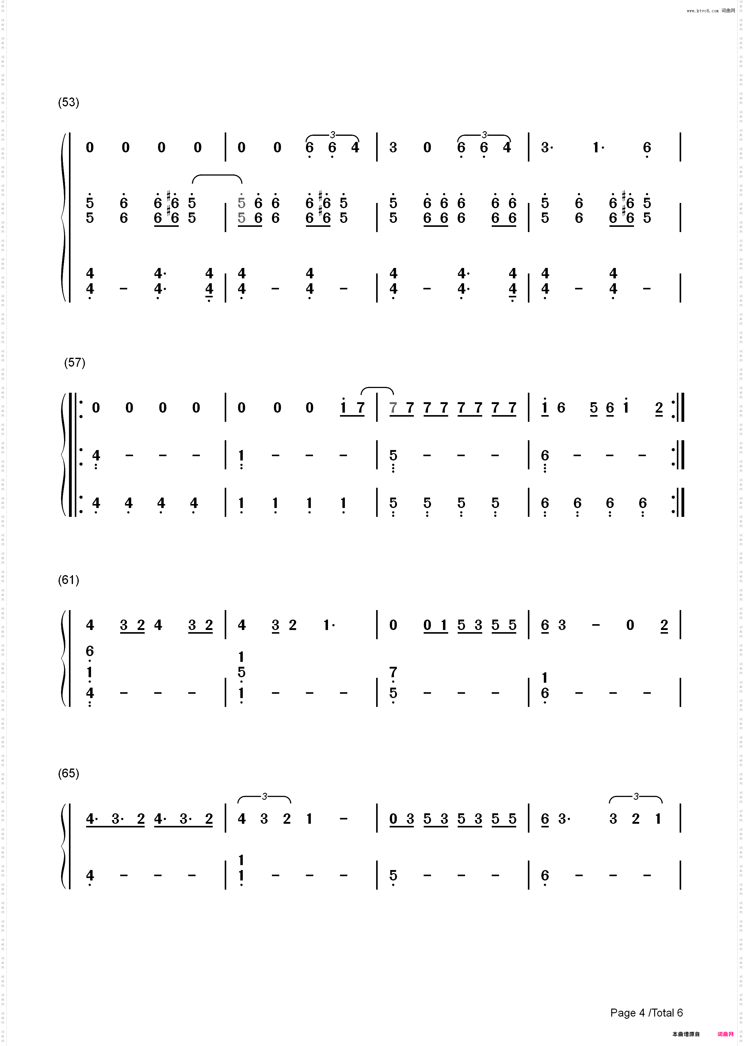 Dont Let Me Down三声部-The Chainsmokers_简谱版