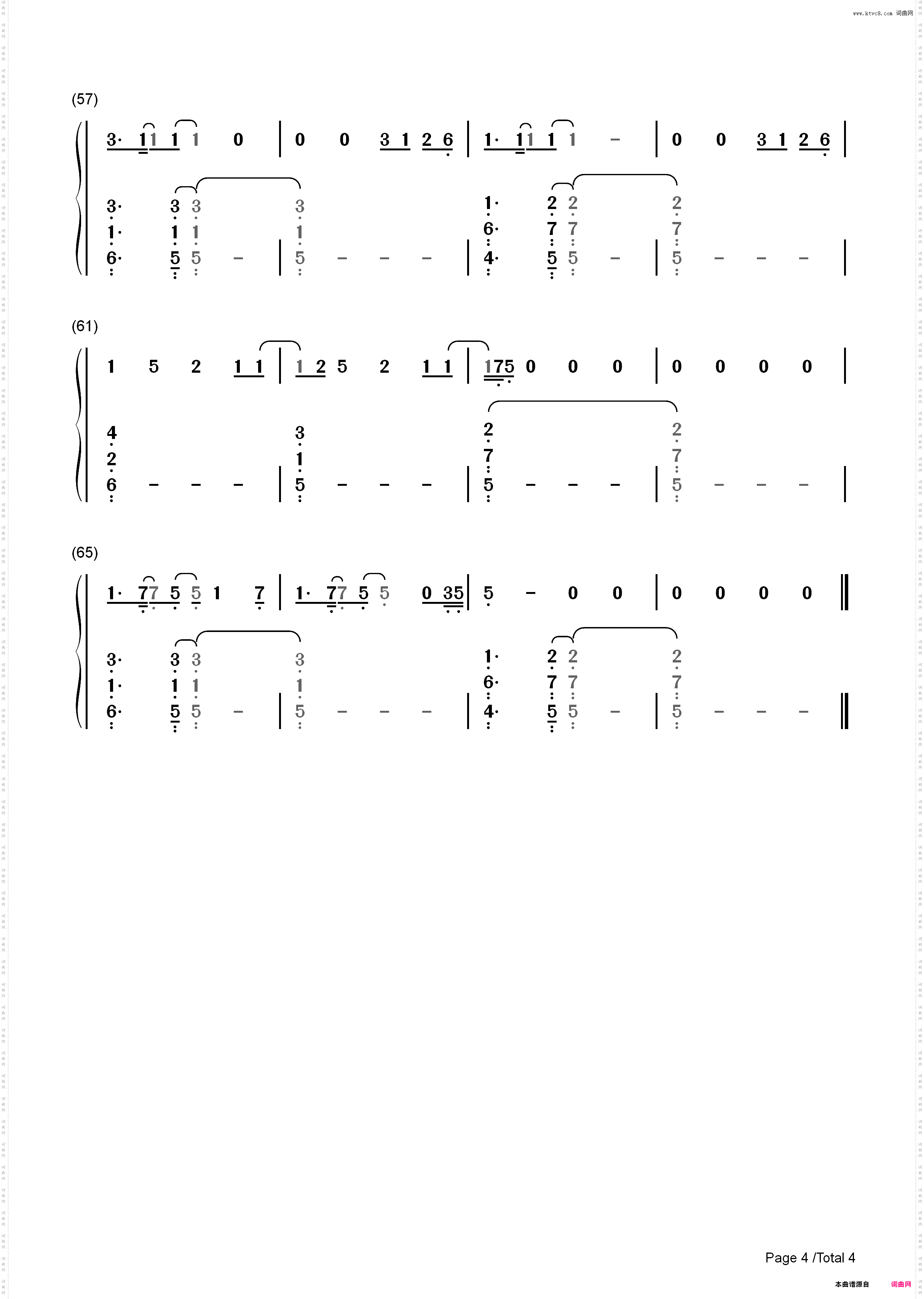 Body Talk-Foxes_简谱版