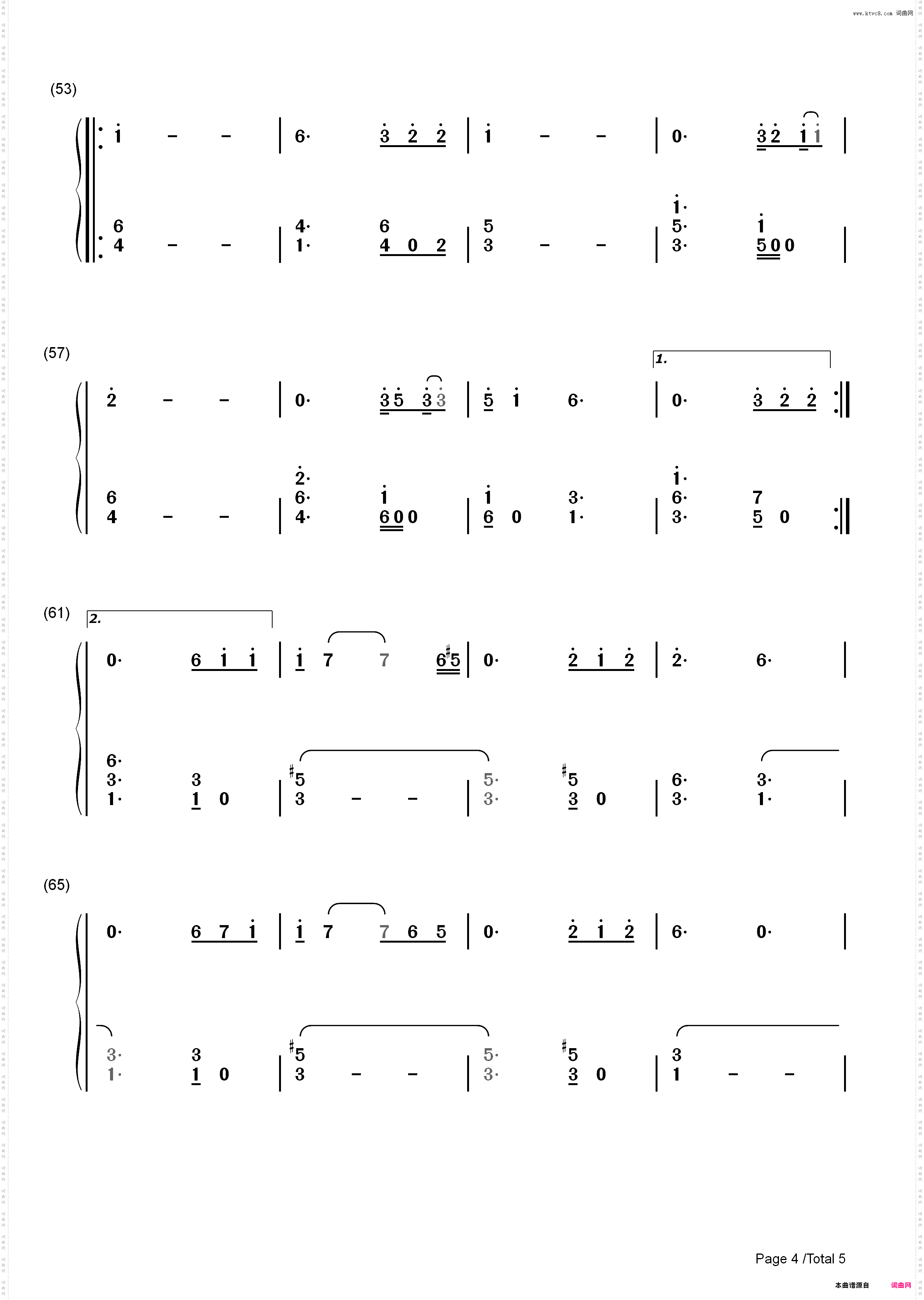 God Knows I Tried-Lana Del Rey_简谱版