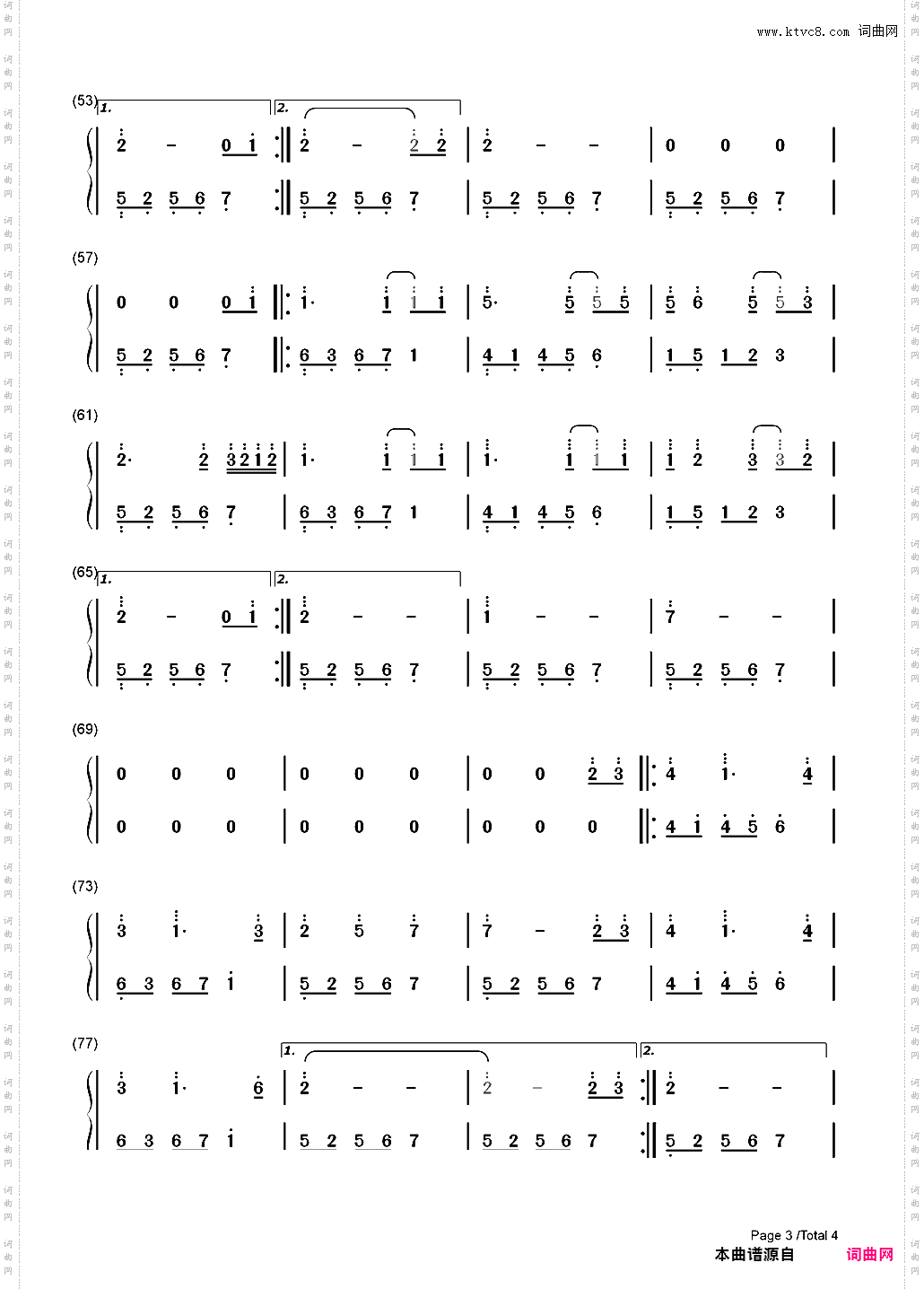 A Simple Life-Brian Crain-唯美小清新治愈系_简谱版