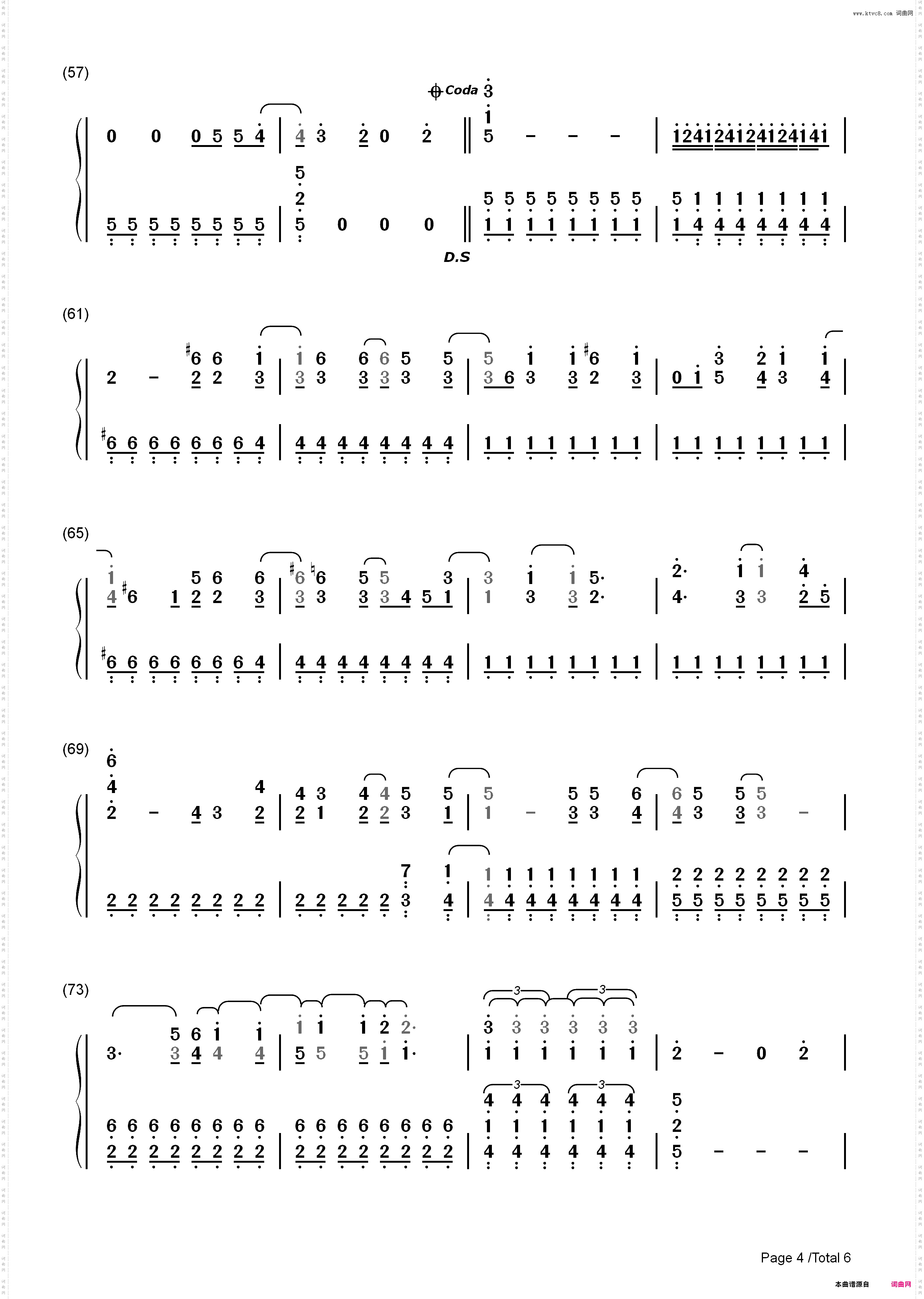 Gonna Get Caught-Demi Lovato_简谱版