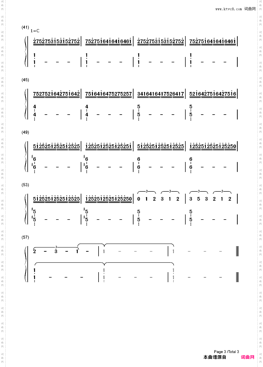 Jump-Van Halen_简谱版