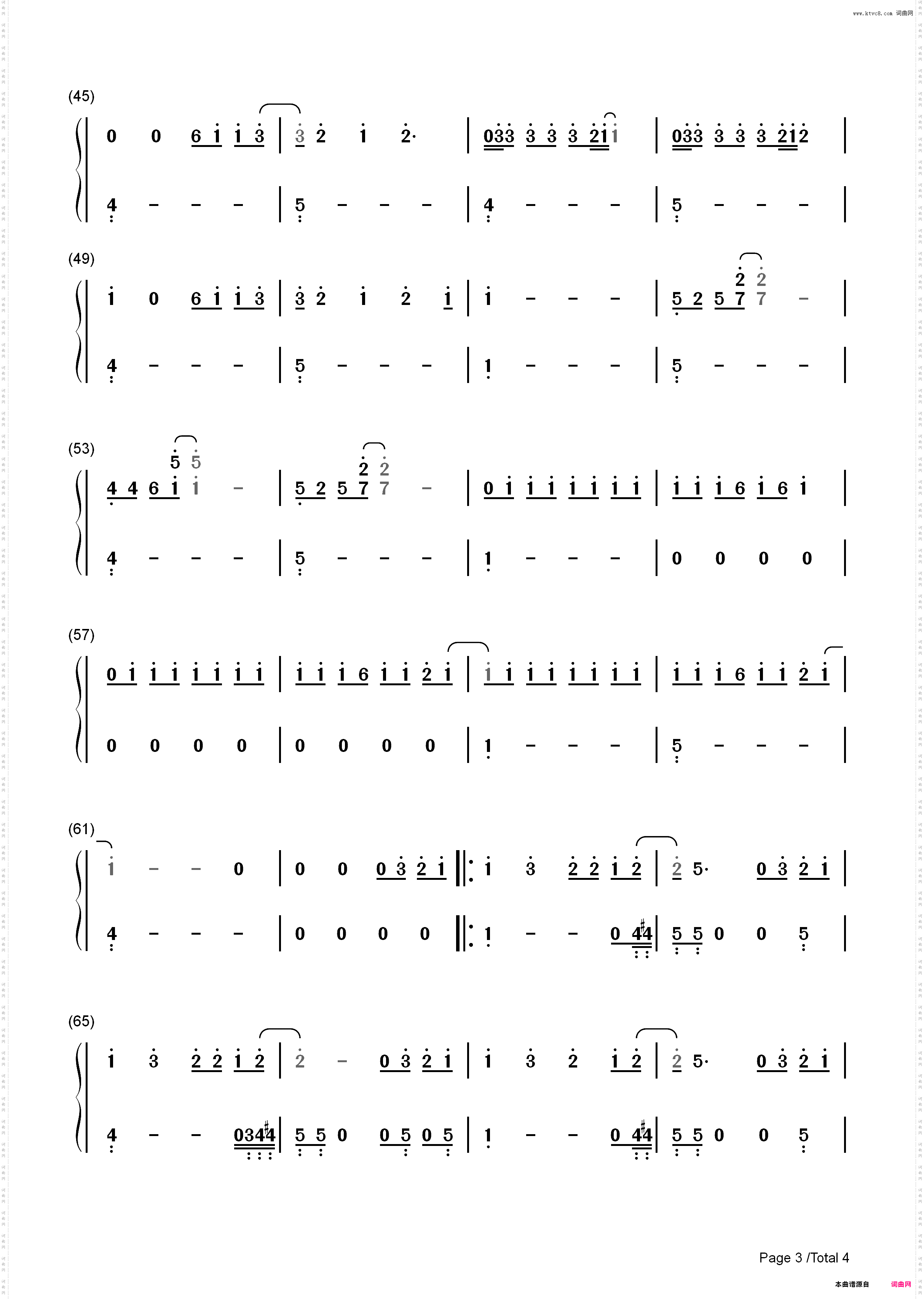 Truly Madly Deeply-Savage Garden_简谱版