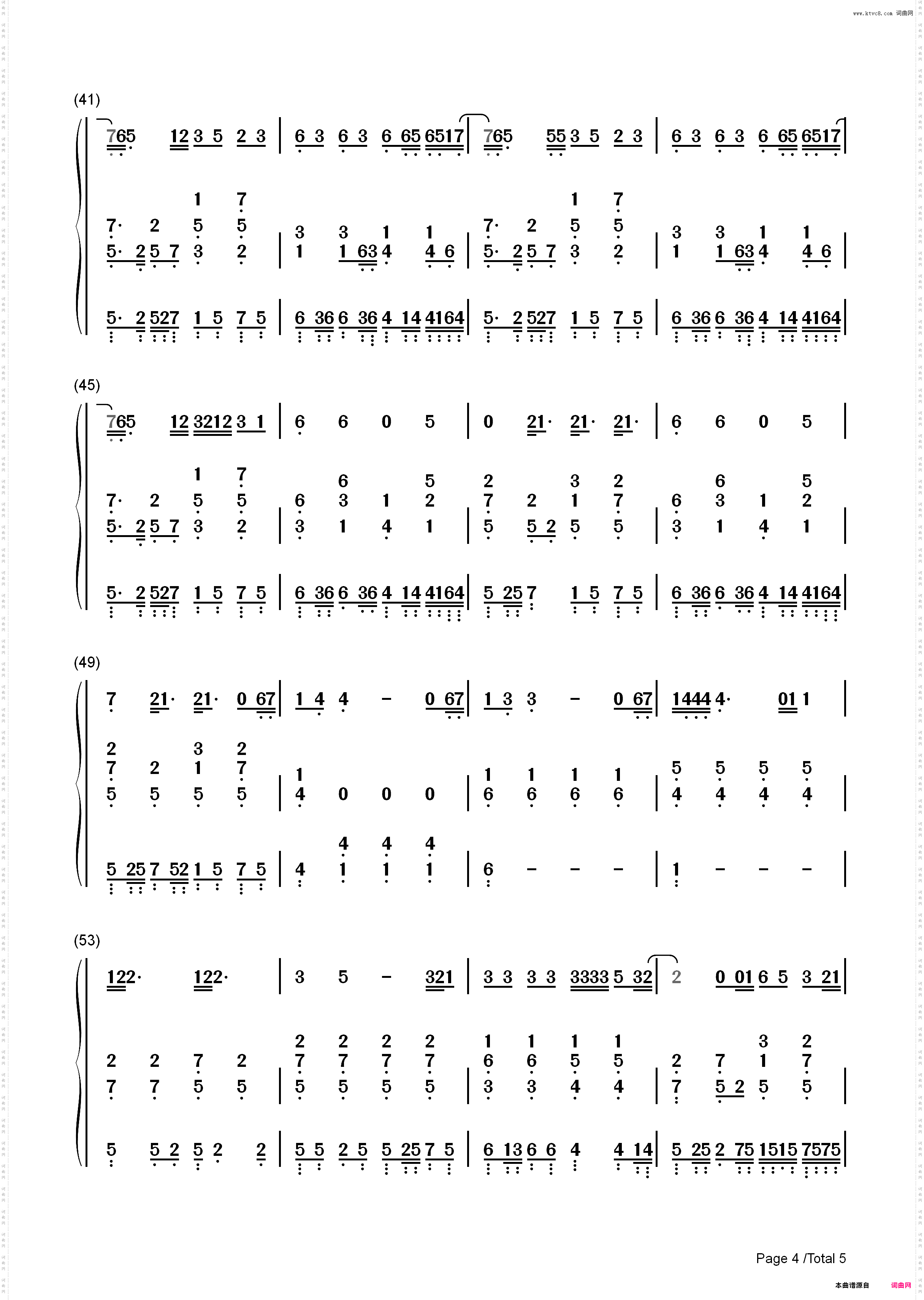 I knew you were trouble-taylor swift_简谱版