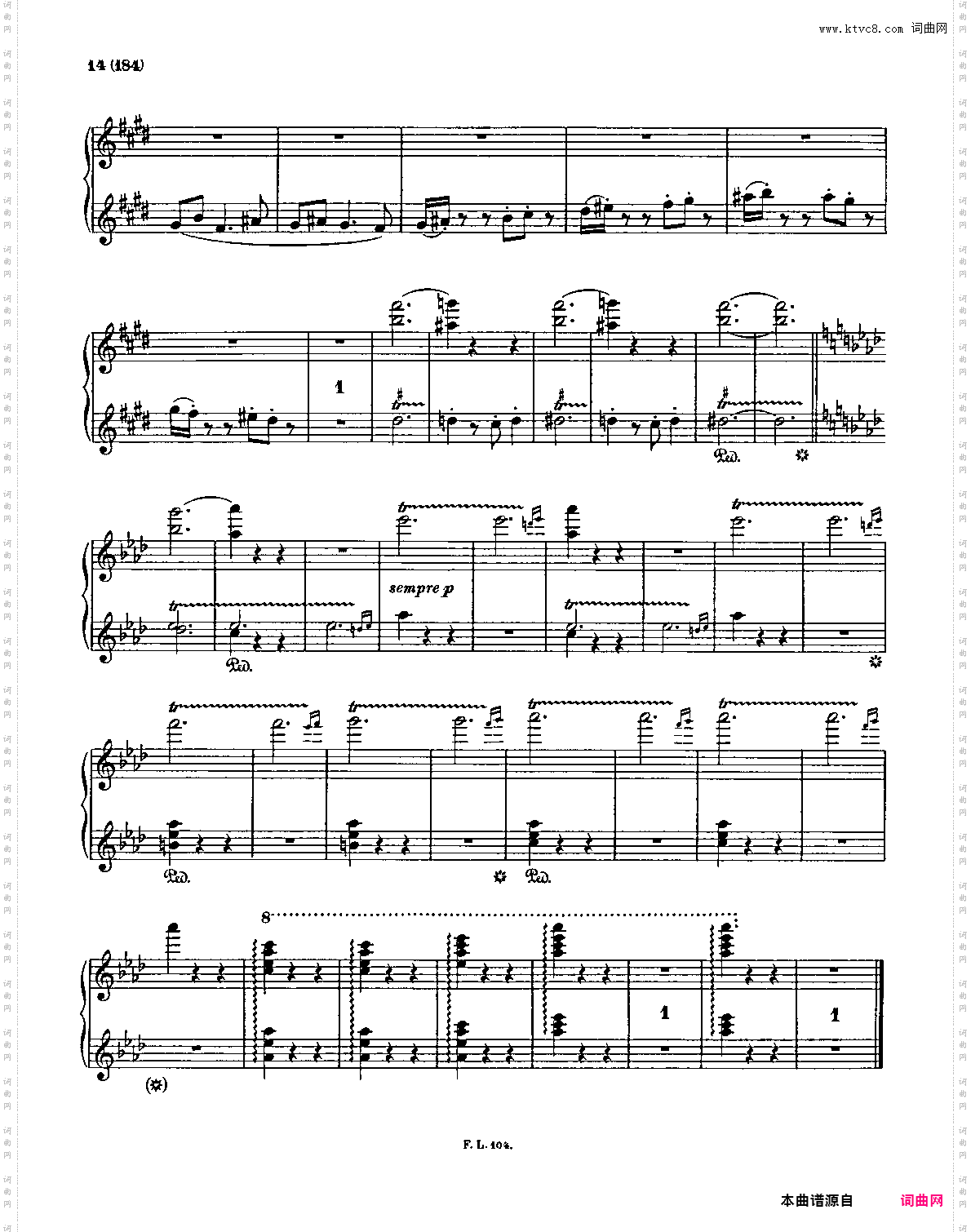 李斯特 被遗忘的圆舞曲 第二首