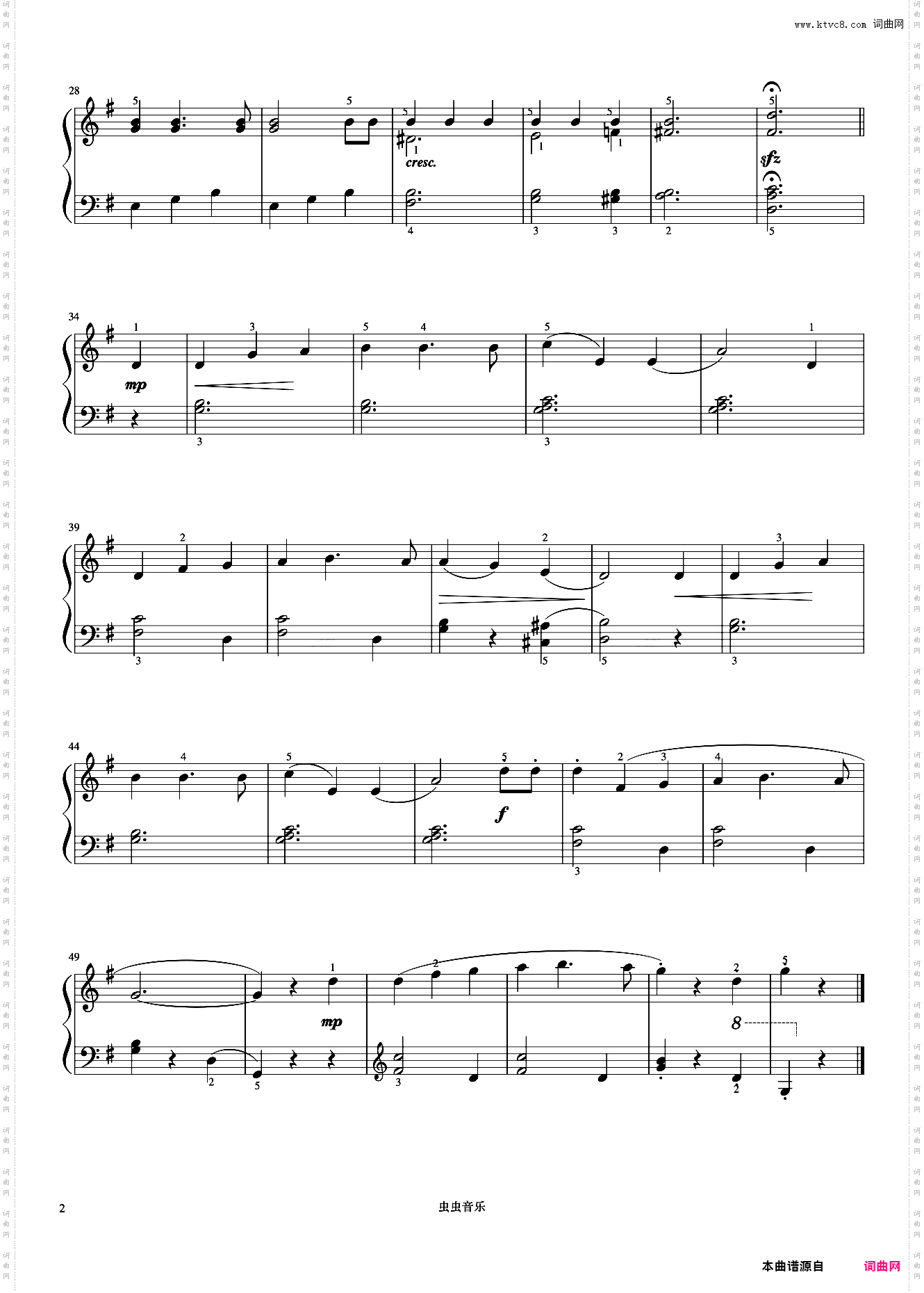 玩高空秋千的人《约翰汤普森 简易钢琴教程 4》