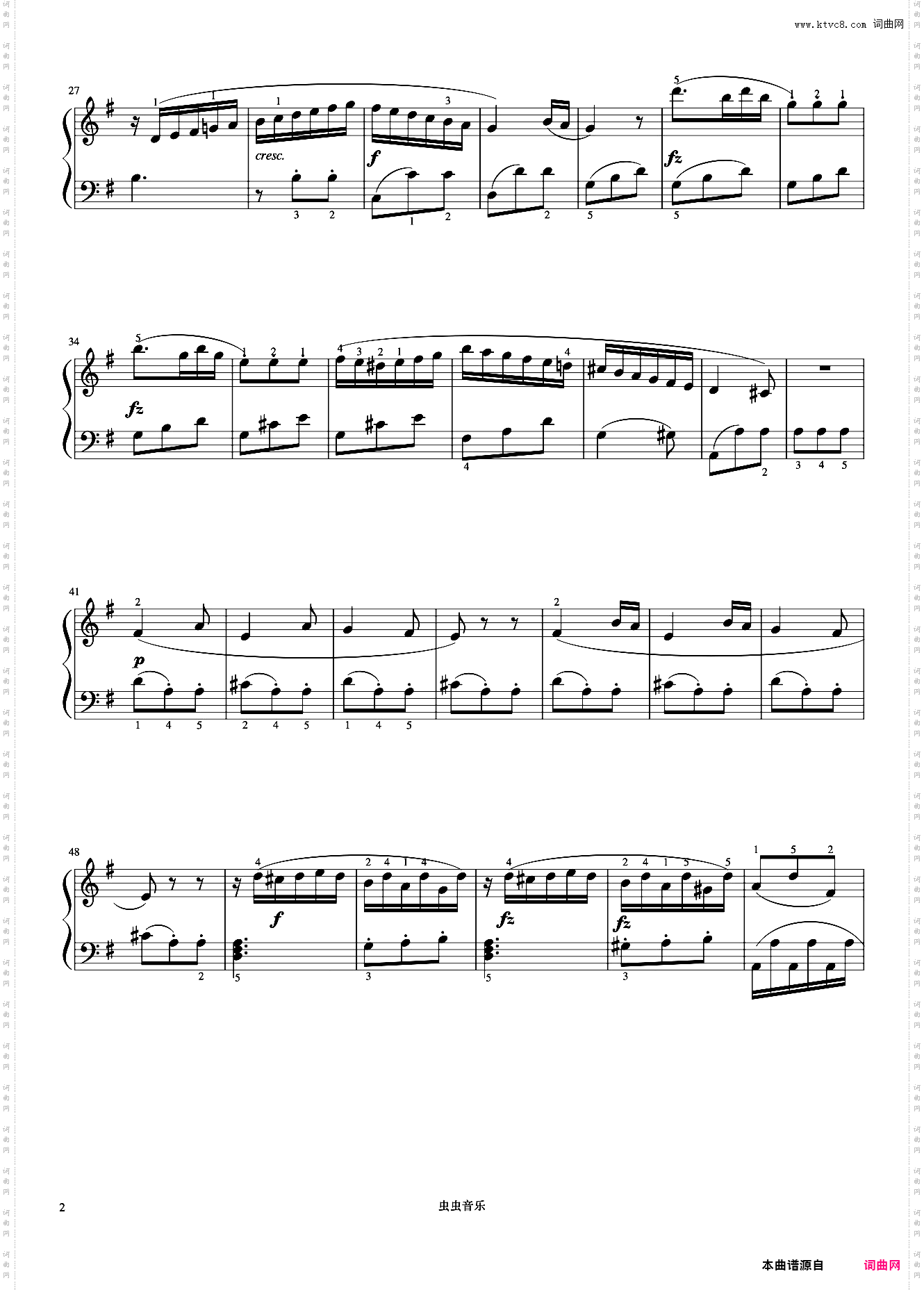 3级 小奏鸣曲 No·2《中国院钢琴考级曲目》