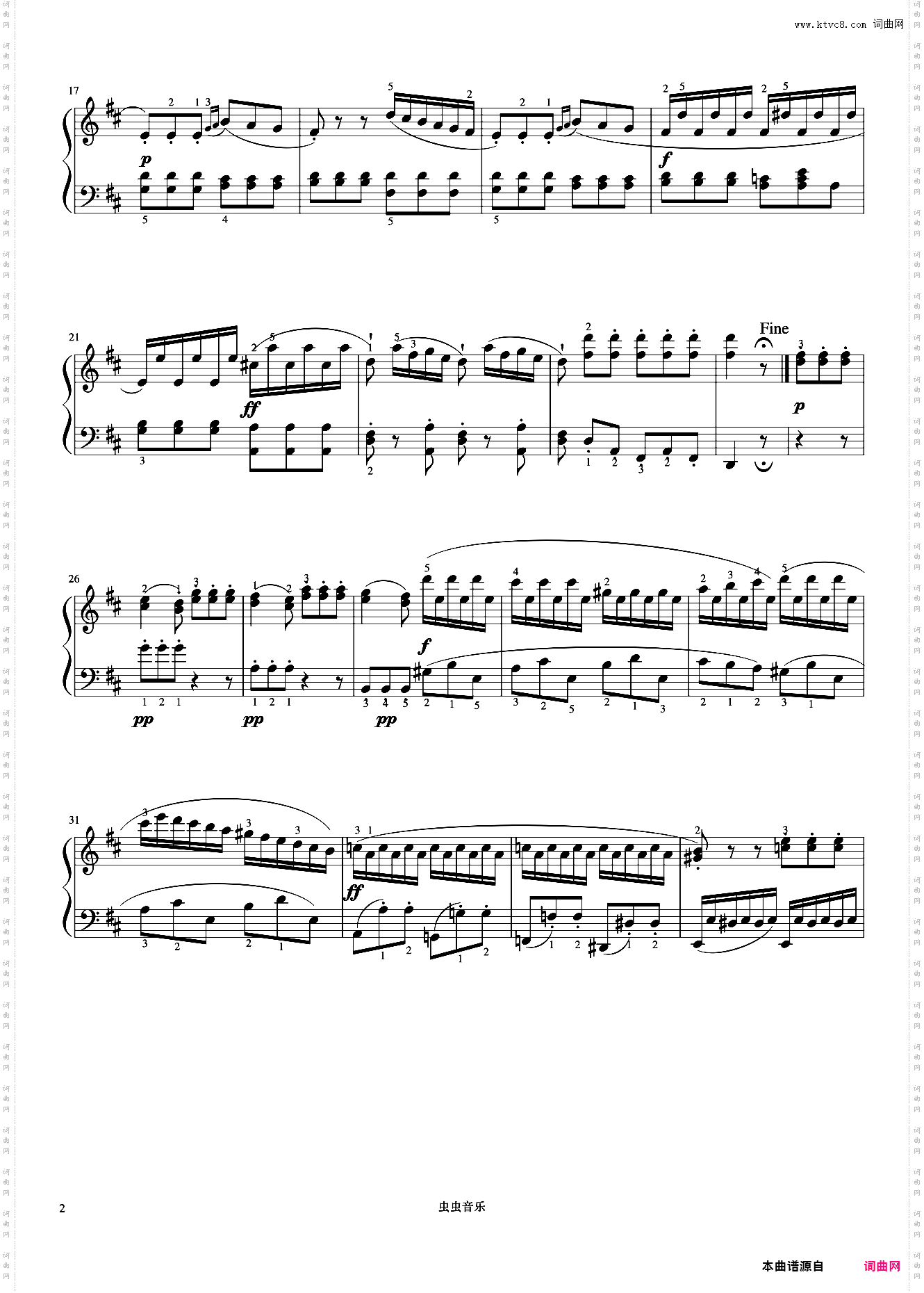 5级 回旋曲Op·36 No·6第二乐章《中国院钢琴考级曲目》