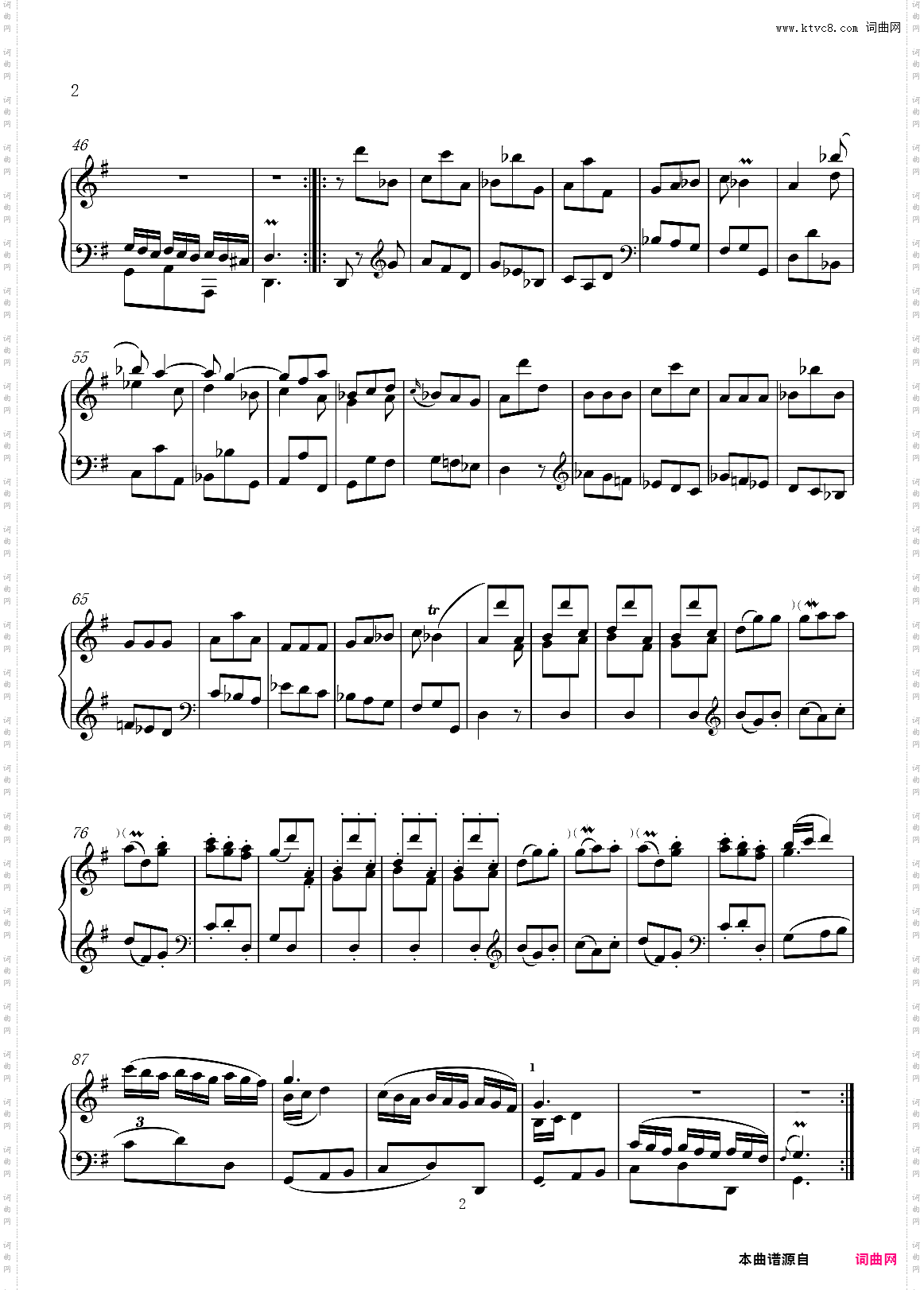 第18首G大调练习曲
