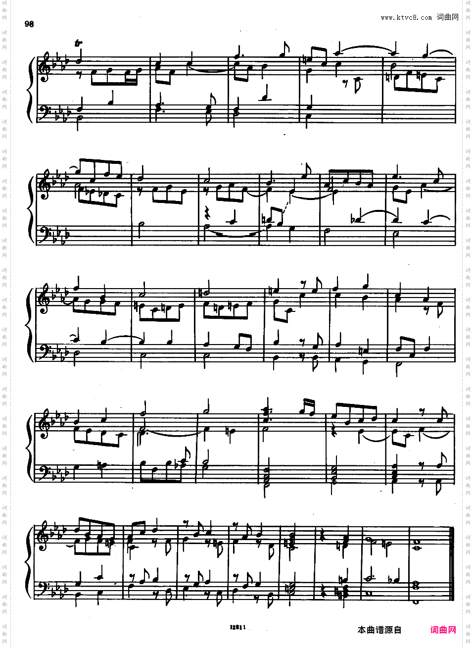 f小调第八组曲 Suite No·8 in f Minor HWV 433