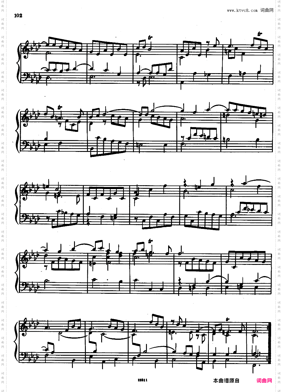 f小调第八组曲 Suite No·8 in f Minor HWV 433