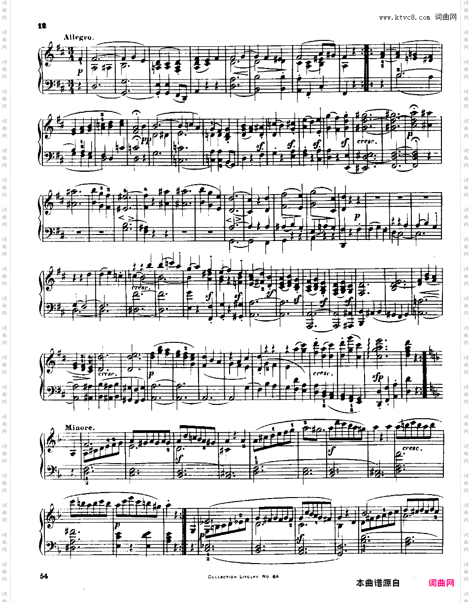 D大调第三弦乐四重奏 String Quartet No·3 in D Major Op·18-3