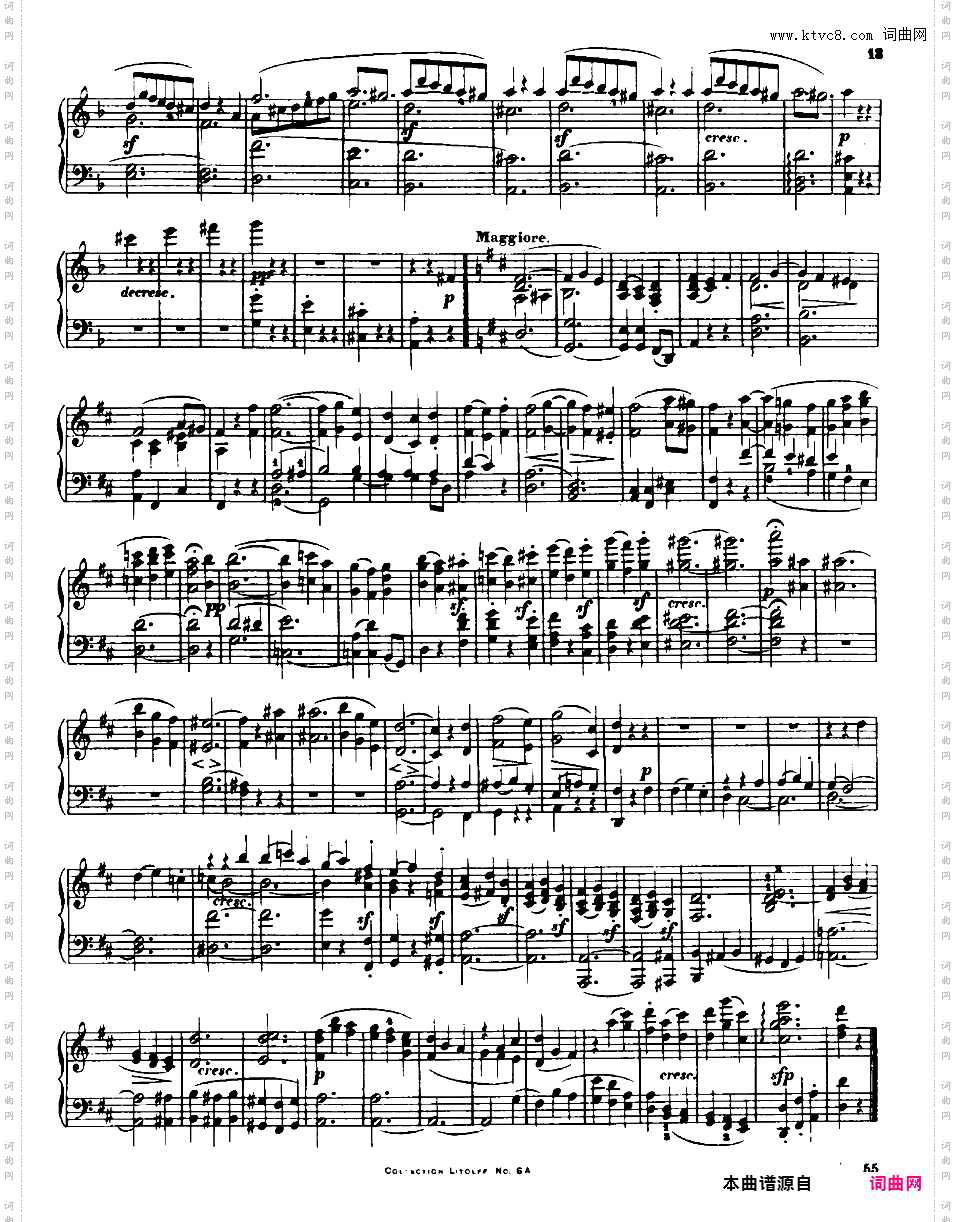 D大调第三弦乐四重奏 String Quartet No·3 in D Major Op·18-3