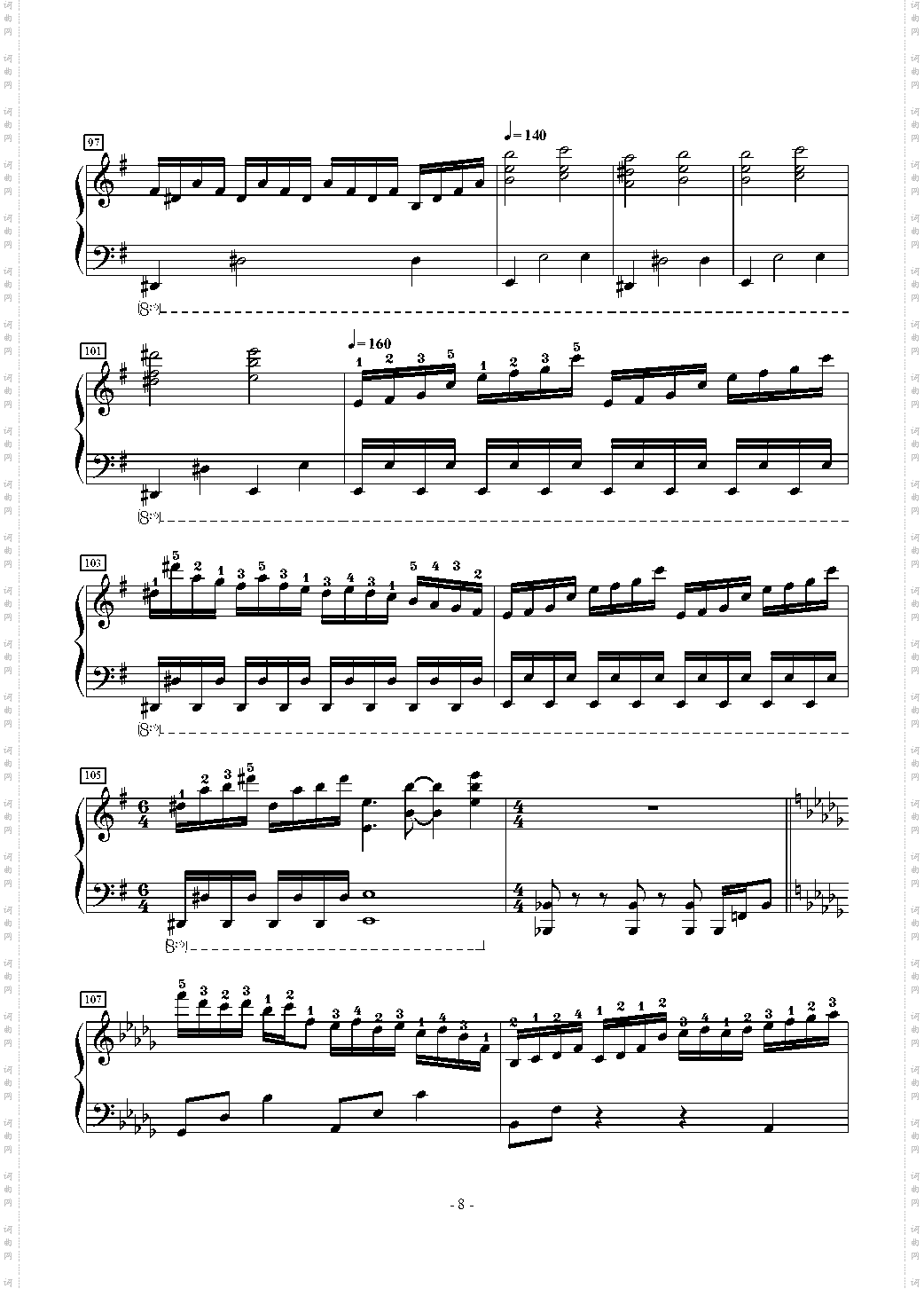 狂気の飛翔幻想響～88鍵盤酷使録