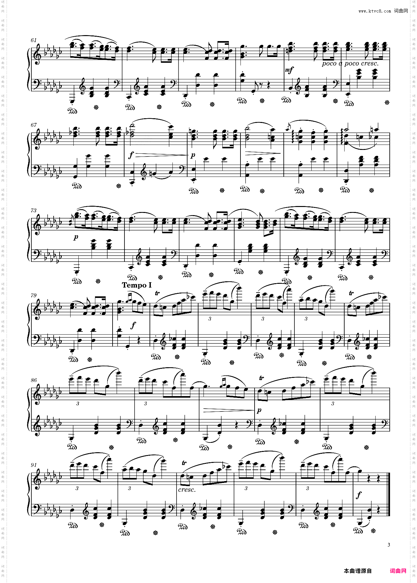 降G大调圆舞曲 Waltz Opus 70 No· 1 in G? Major