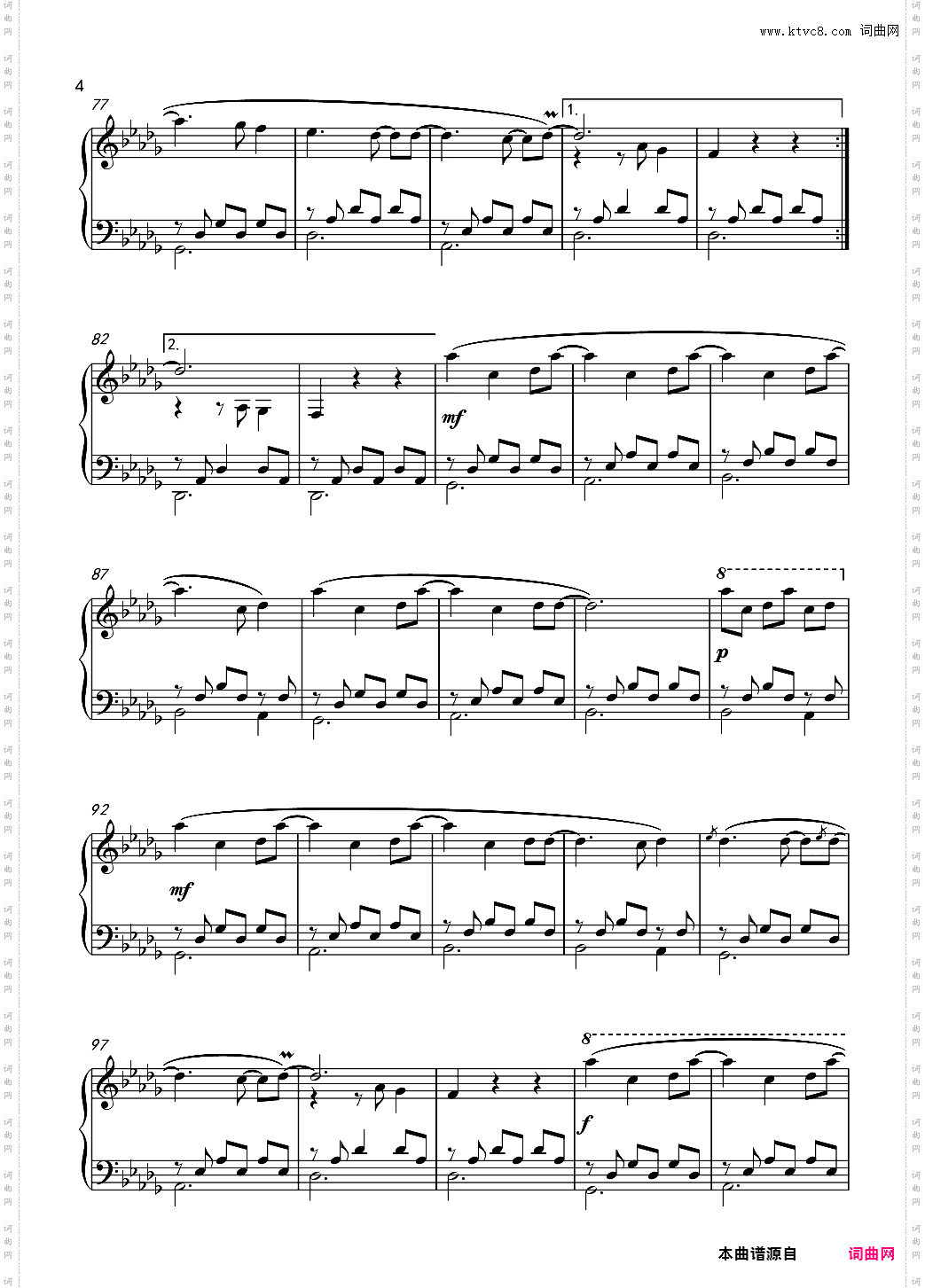 Turning Piano Solo - 流转起舞钢琴版班得瑞轻音乐