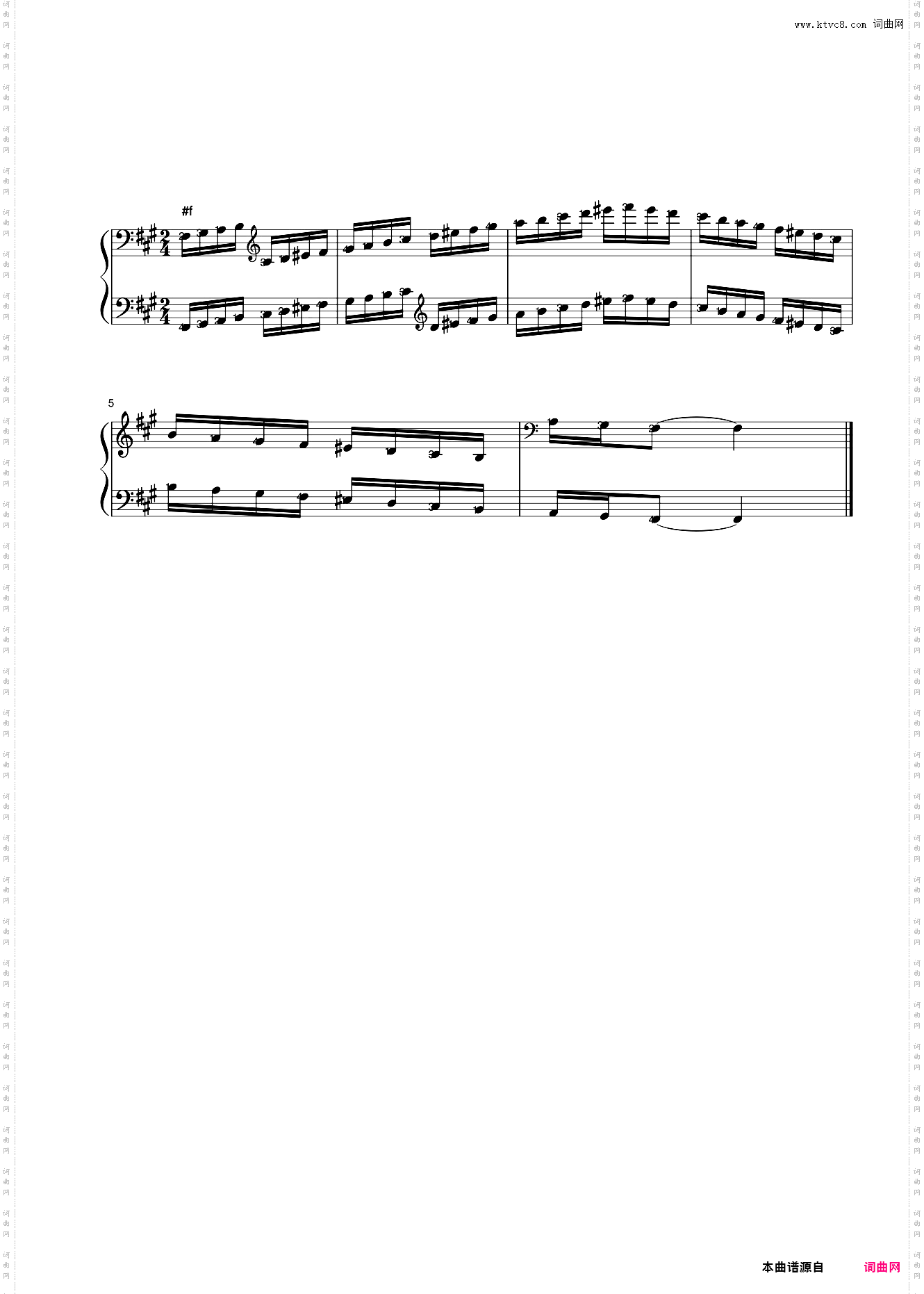 04第四级 #f和声小调音阶