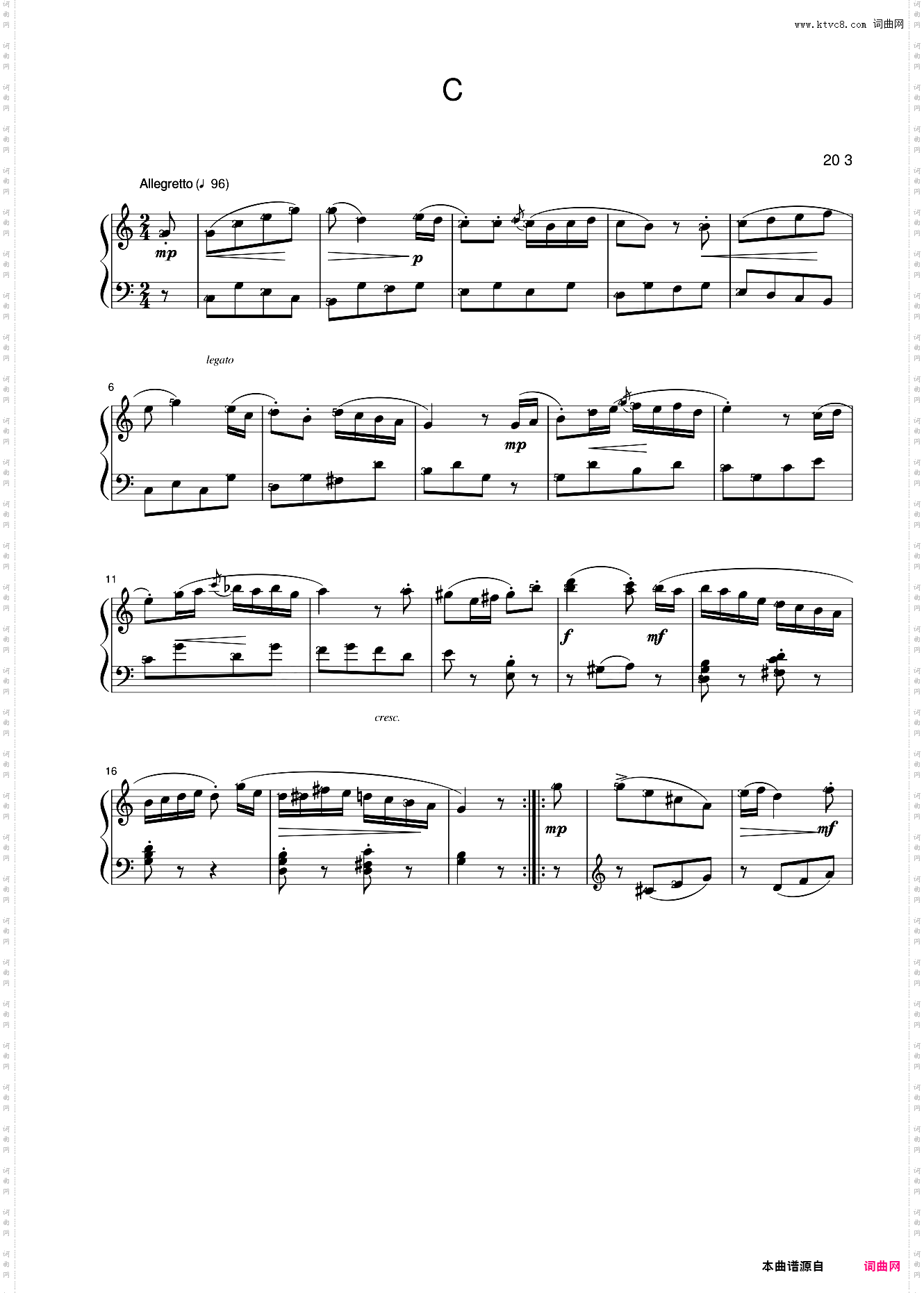 23第四级 C大调小奏鸣曲