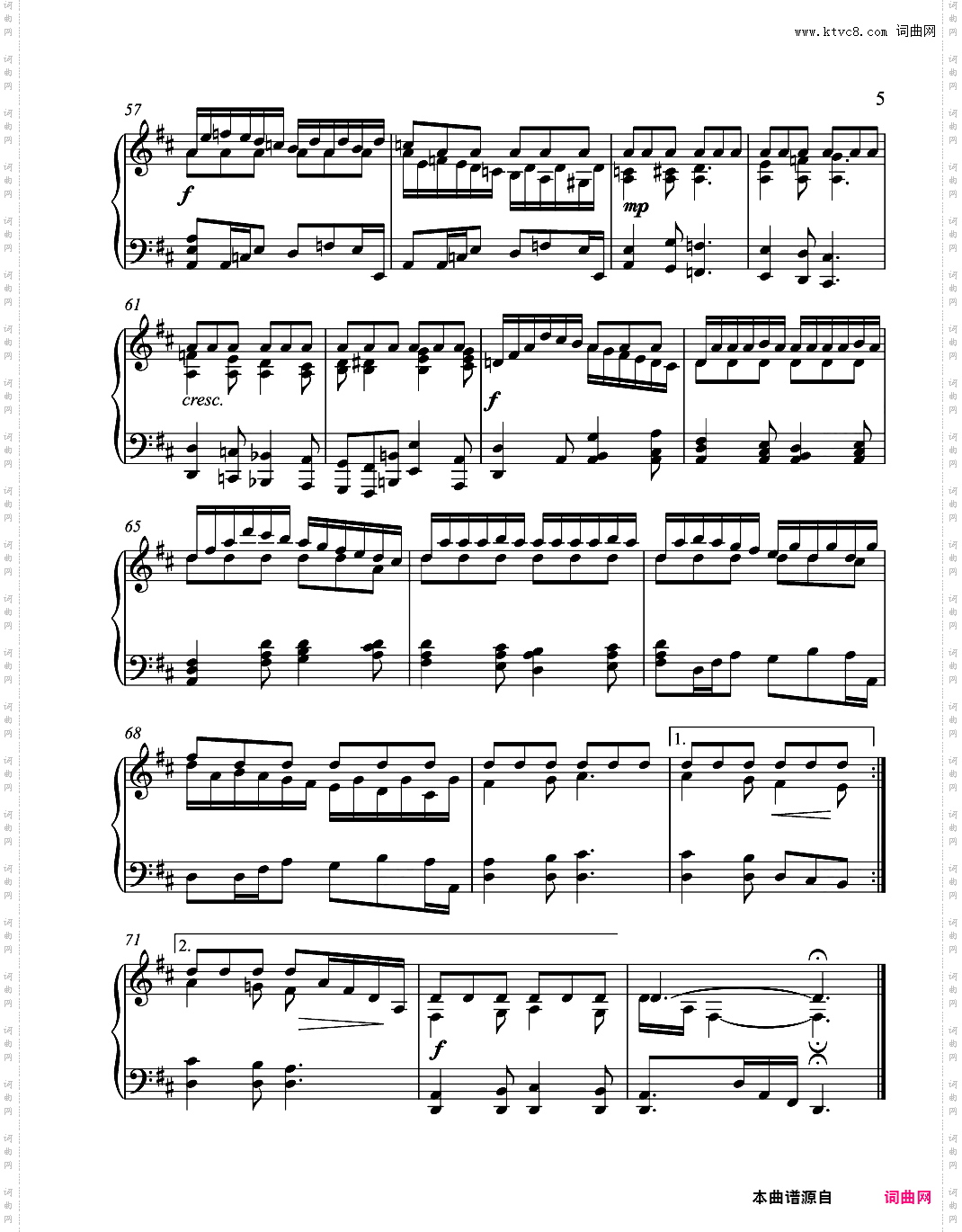 辛普森D大调第三练习曲