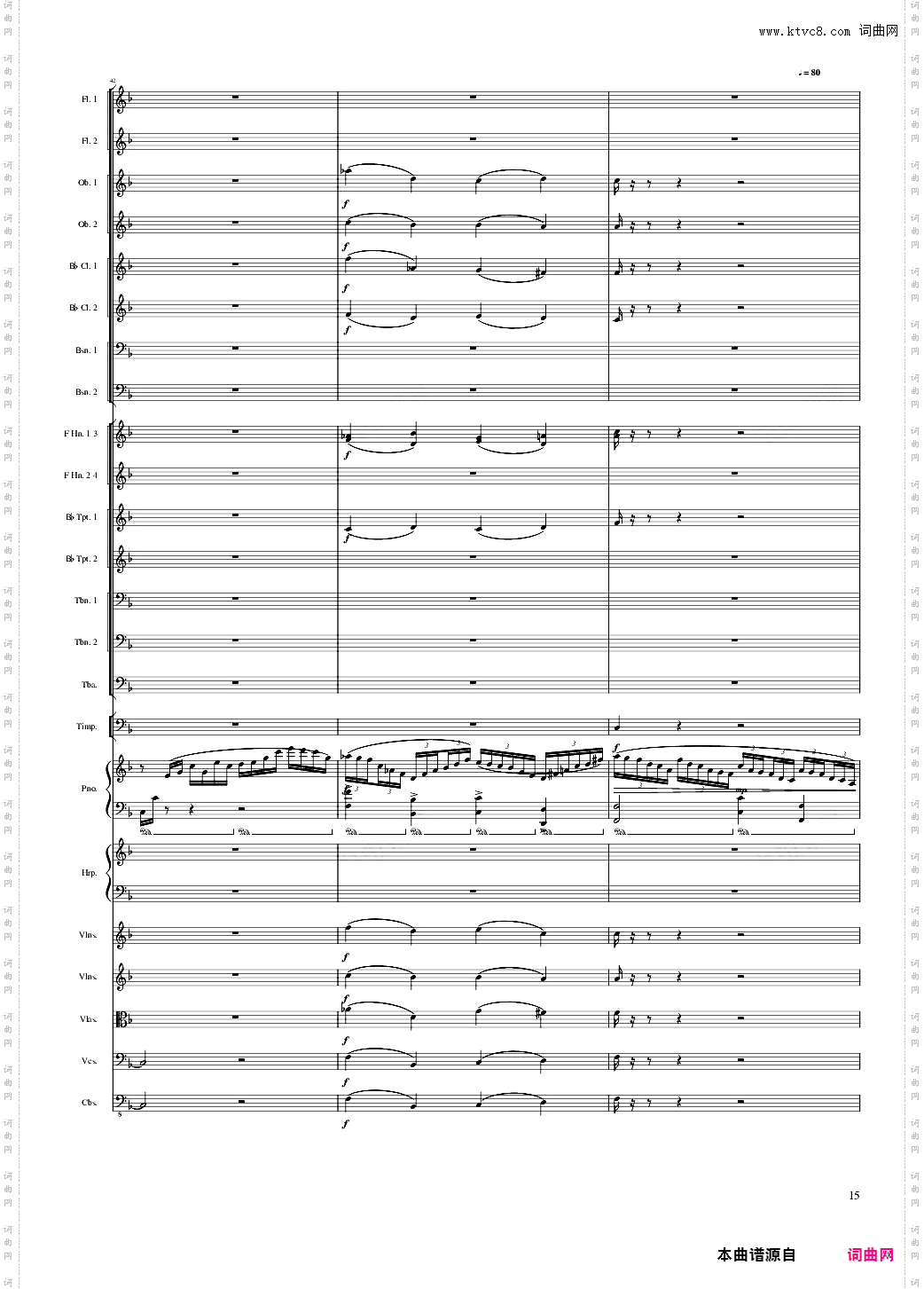Fantasy for piano and orchestra, Op·80