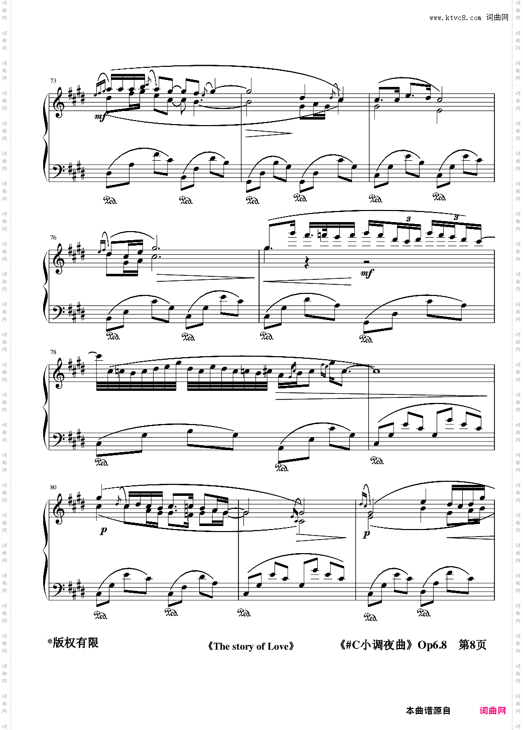 #C小调夜曲Op6·8
