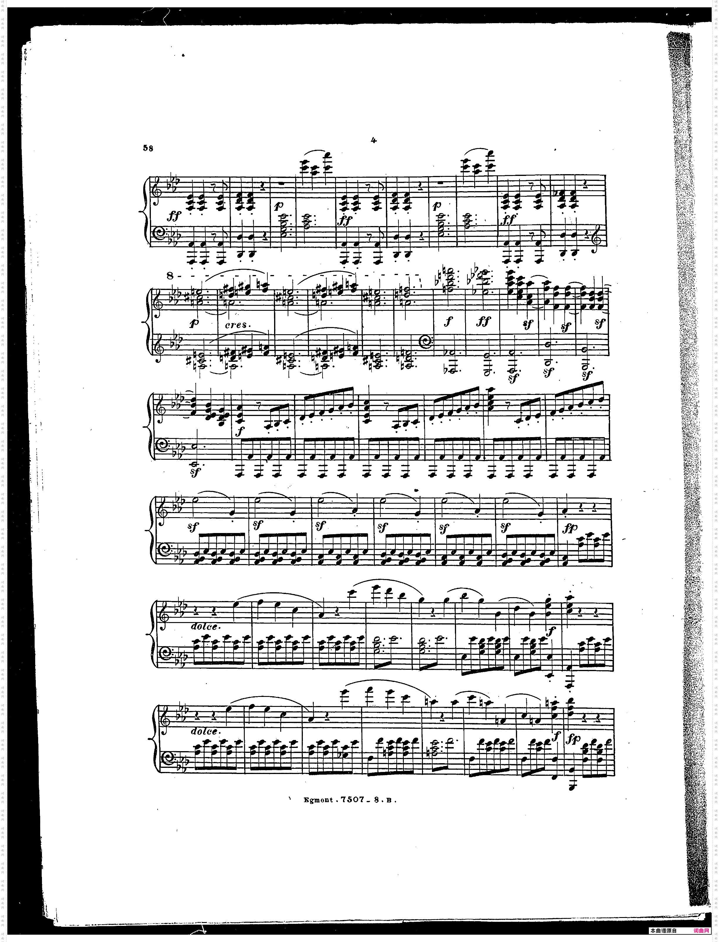 贝多芬 埃格蒙特序曲 Op·84