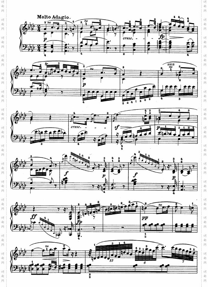 C小调第五钢琴奏鸣曲 - Op· 10—1