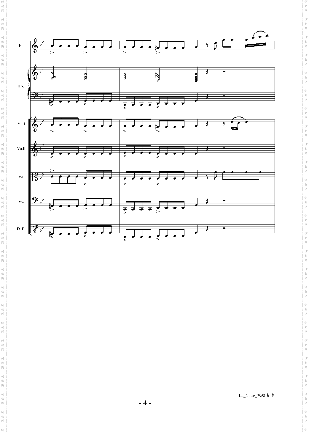 维瓦尔第 长笛协奏曲 RV439 夜 La Notte 第三乐章
