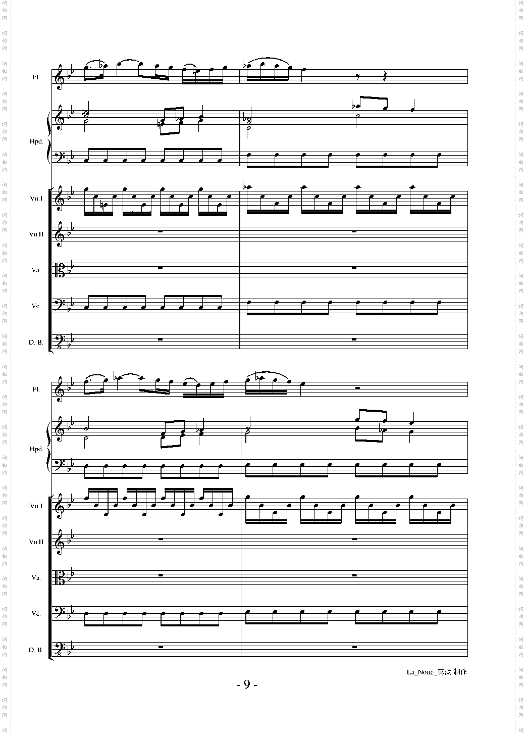 维瓦尔第 长笛协奏曲 RV439 夜 La Notte 第三乐章