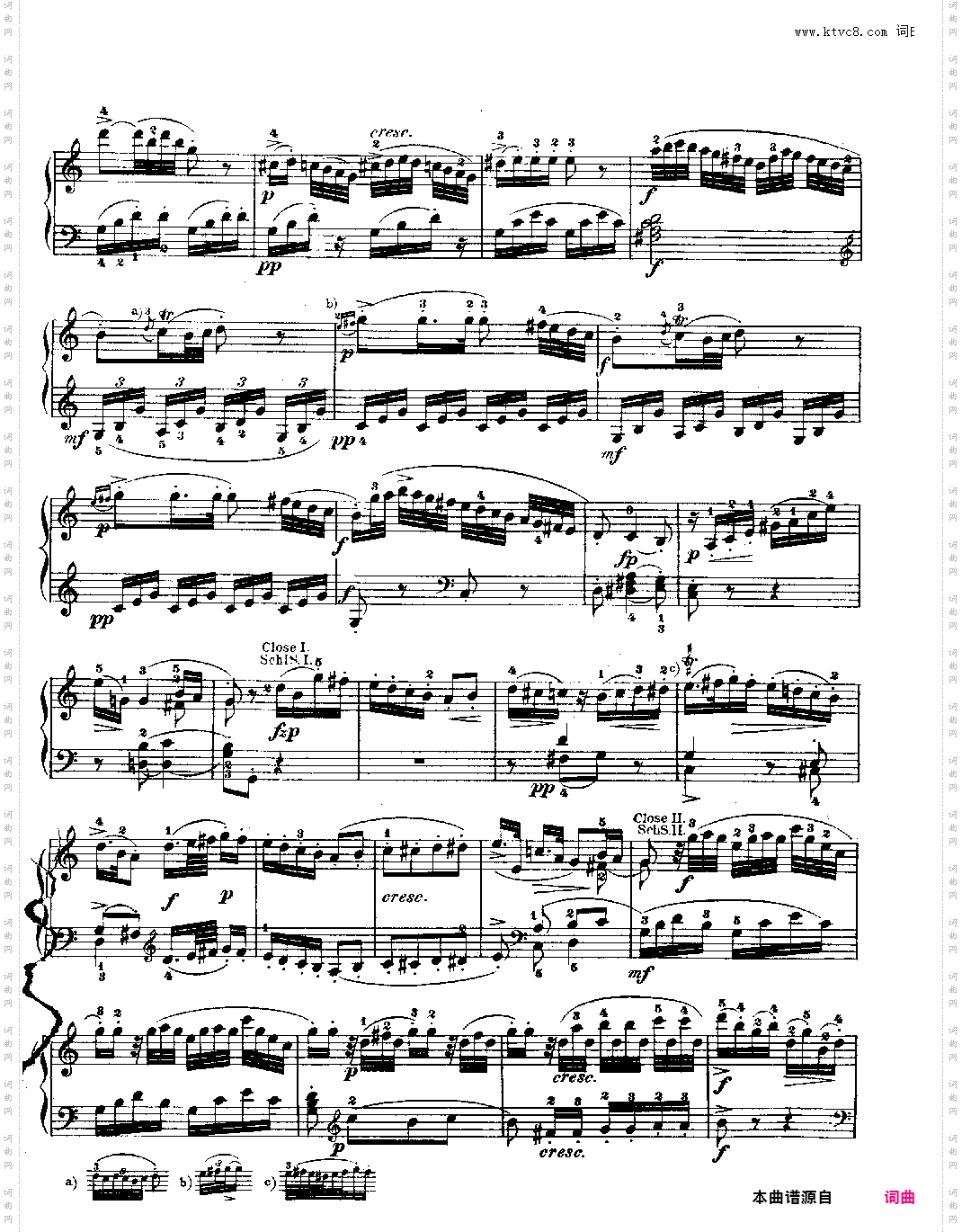 钢琴奏鸣曲 kv330