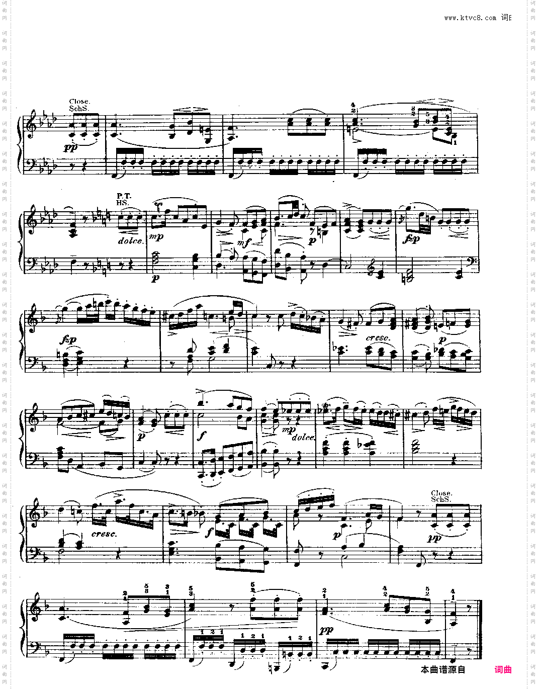 钢琴奏鸣曲 kv330