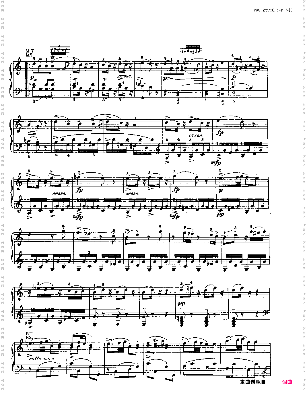 钢琴奏鸣曲 kv330