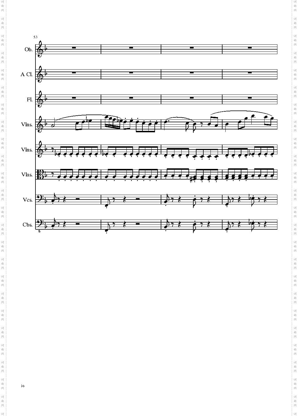 Sonata for strings,Oboes,Clinests and flutes, Op·84