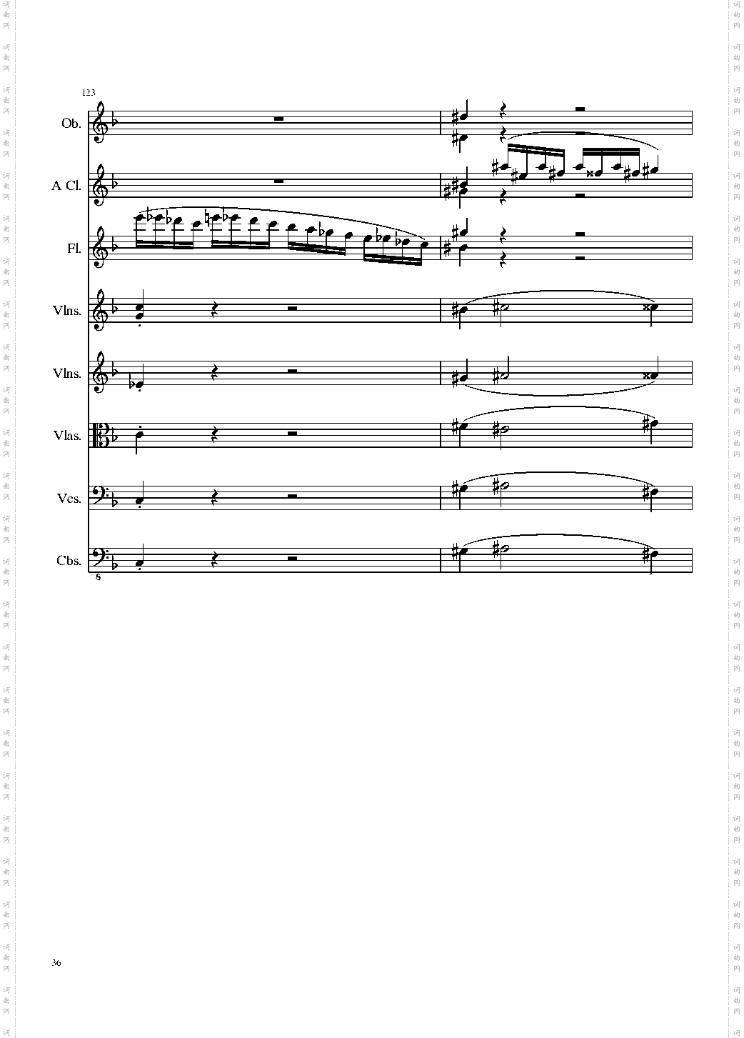 Sonata for strings,Oboes,Clinests and flutes, Op·84
