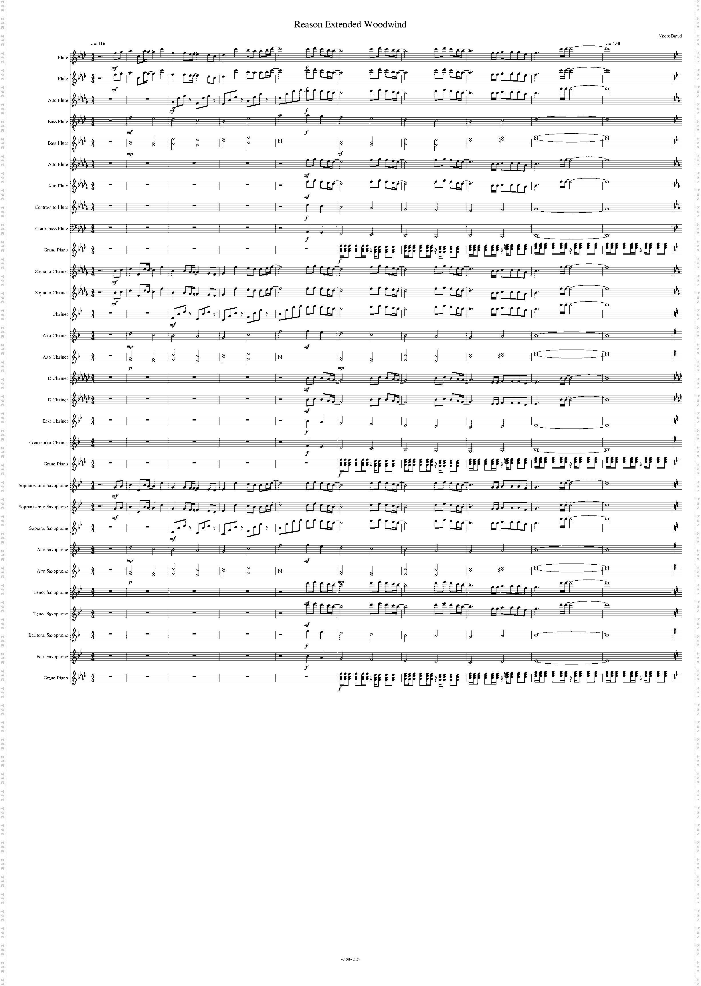 Reason Extended 木管三重奏加钢琴